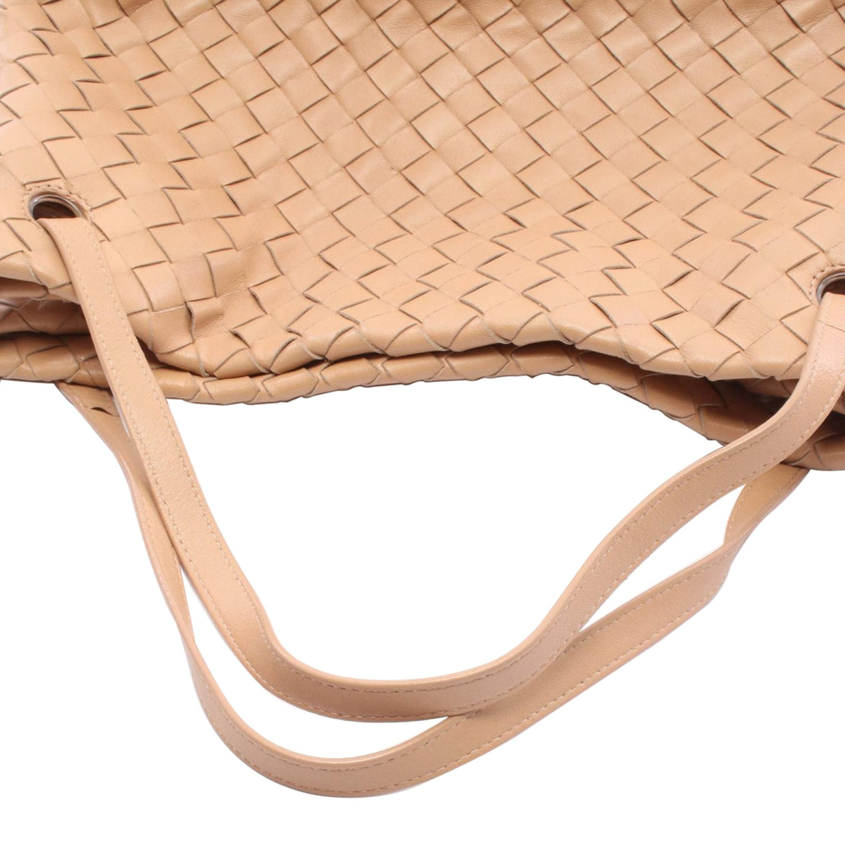 Bottega Veneta Intrecciato Handbag — Beige