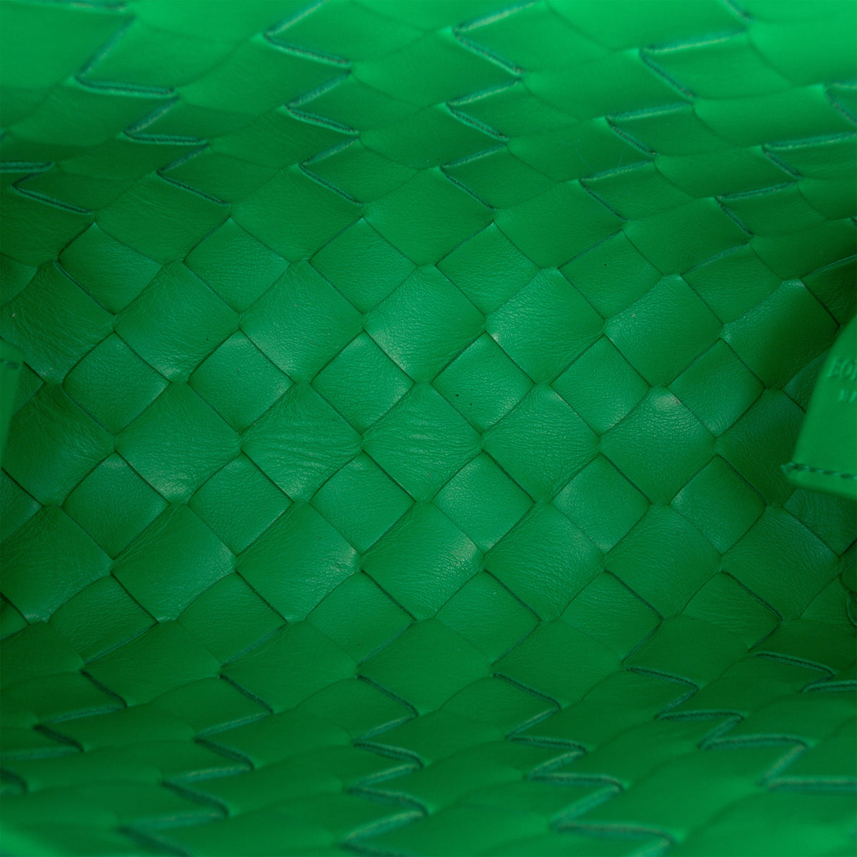 Bottega Veneta Mini Lambskin Intrecciato Loop Camera Bag — Green