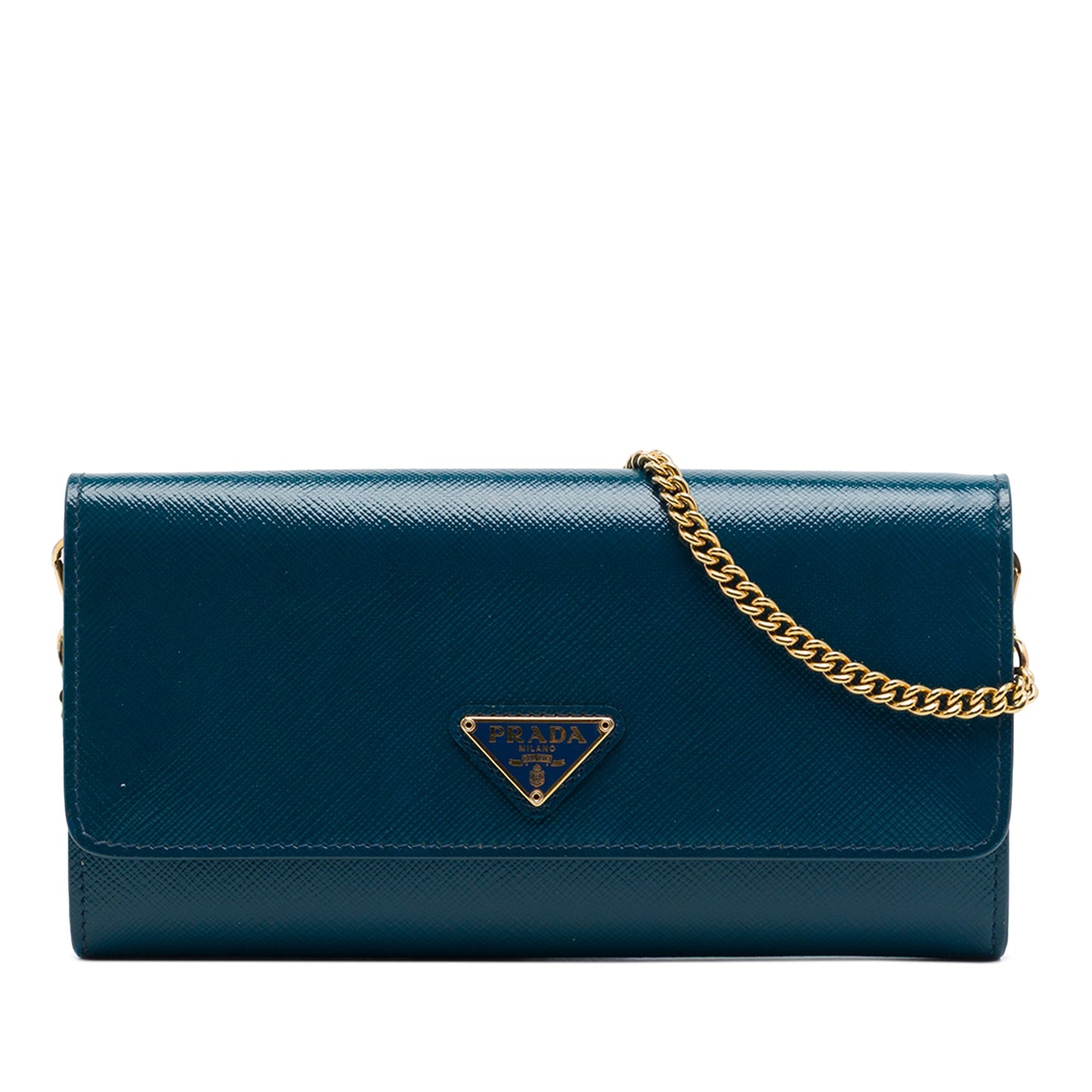 Prada Saffiano Lux Wallet On Chain