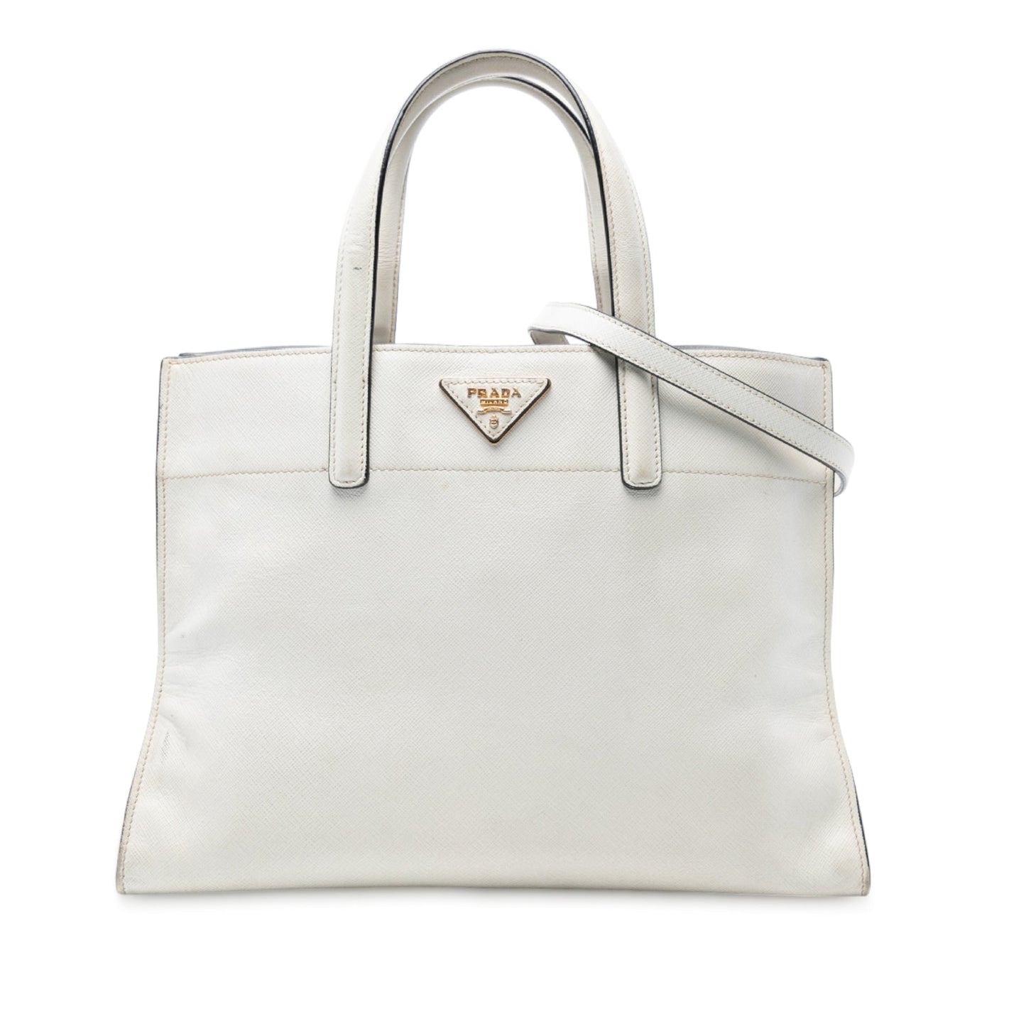 Prada Saffiano Soft Triple Pocket Tote
