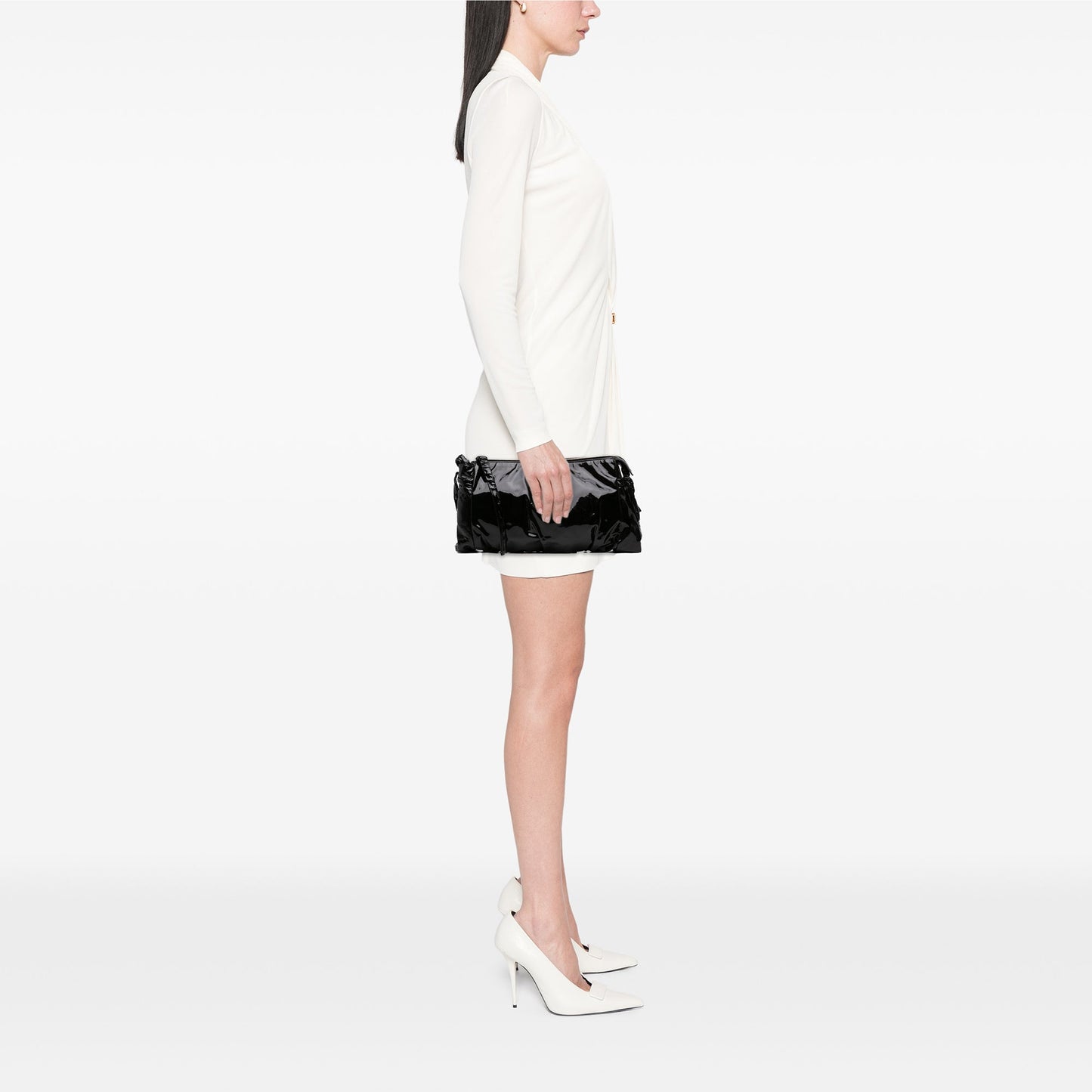Gucci Large Patent Hysteria Clutch