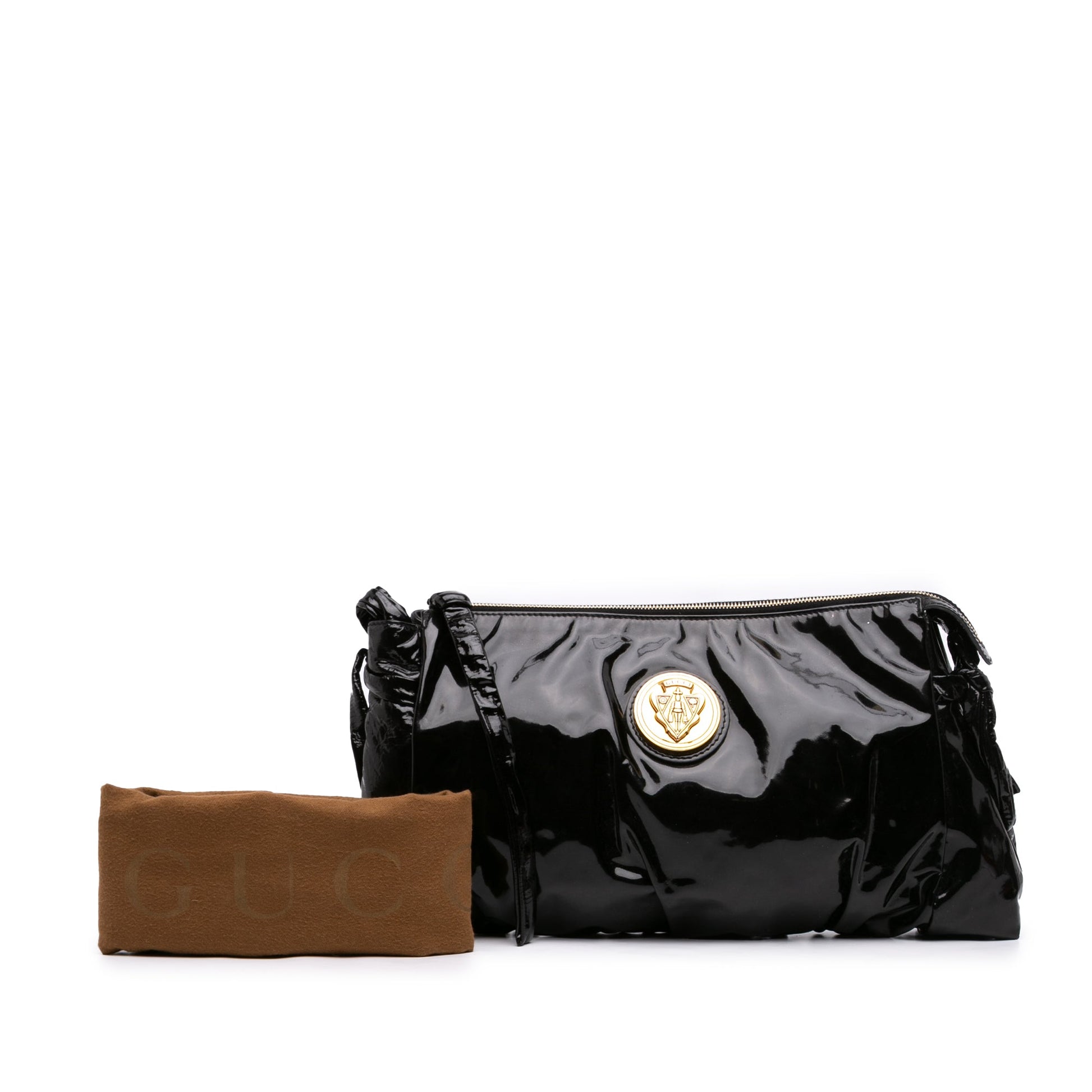 Gucci Large Patent Hysteria Clutch