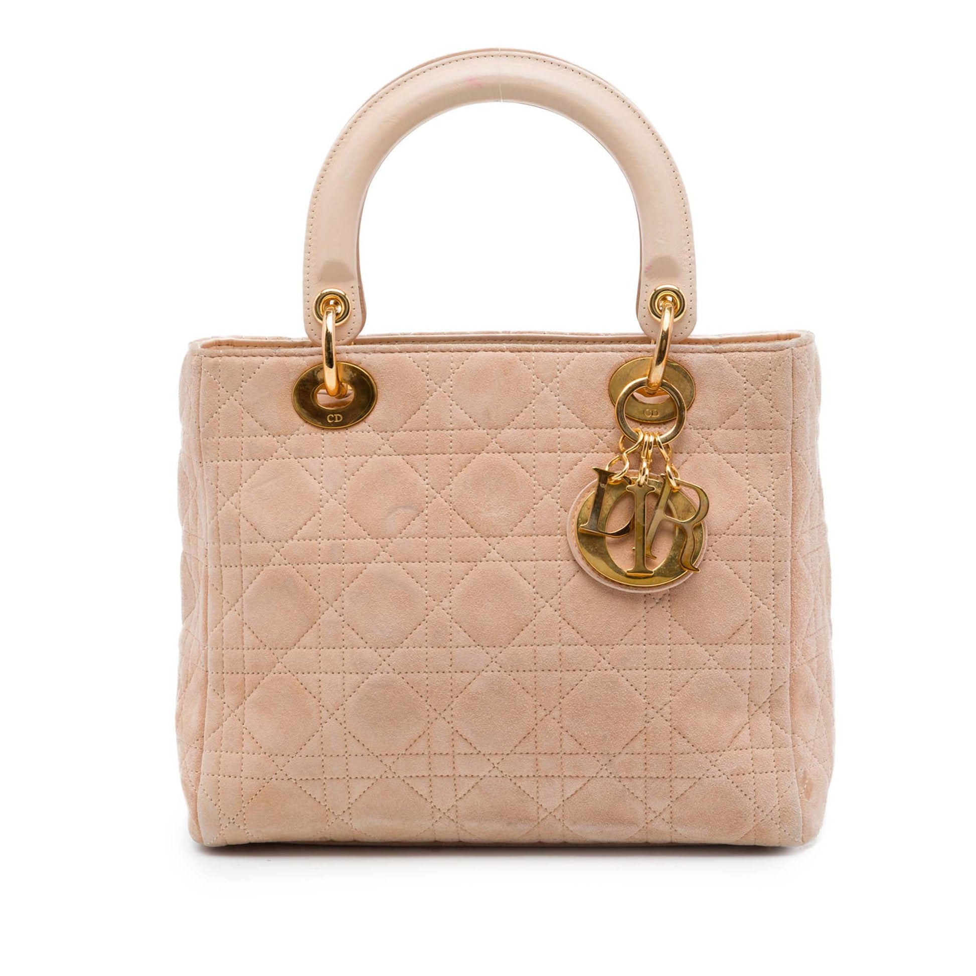 Dior Medium Suede Cannage Lady Dior