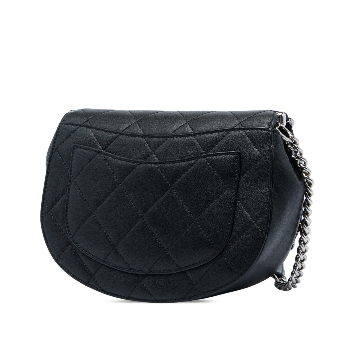 Chanel Small Quilted Lambskin Studded Bubble Flap