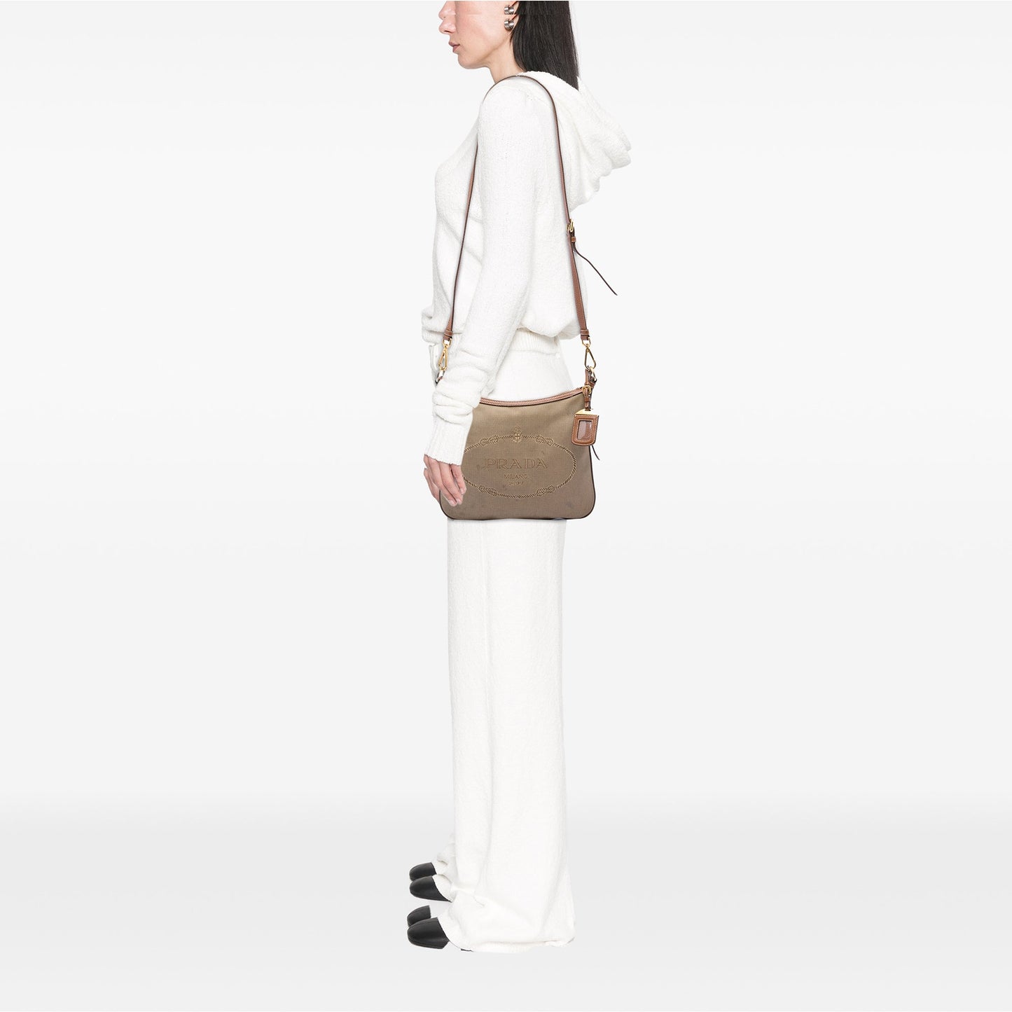 Prada Canvas Canapa Logo Crossbody