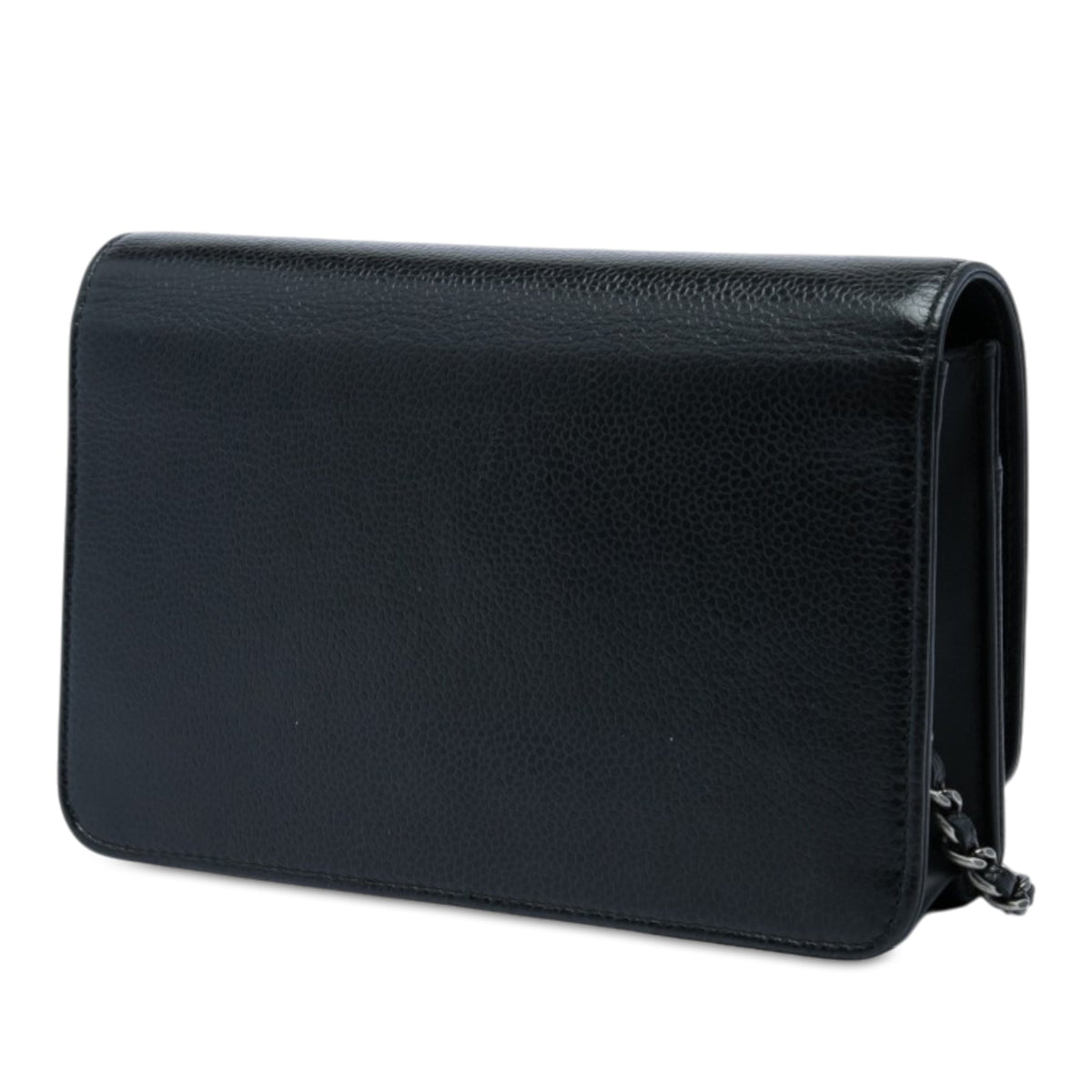 Chanel CC Caviar Timeless Wallet on Chain — Black