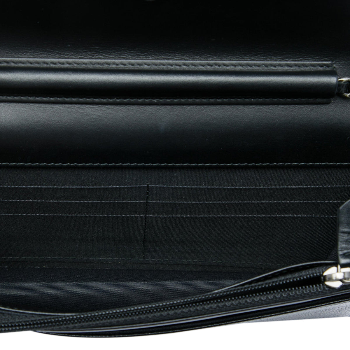 Chanel CC Caviar Timeless Wallet on Chain — Black
