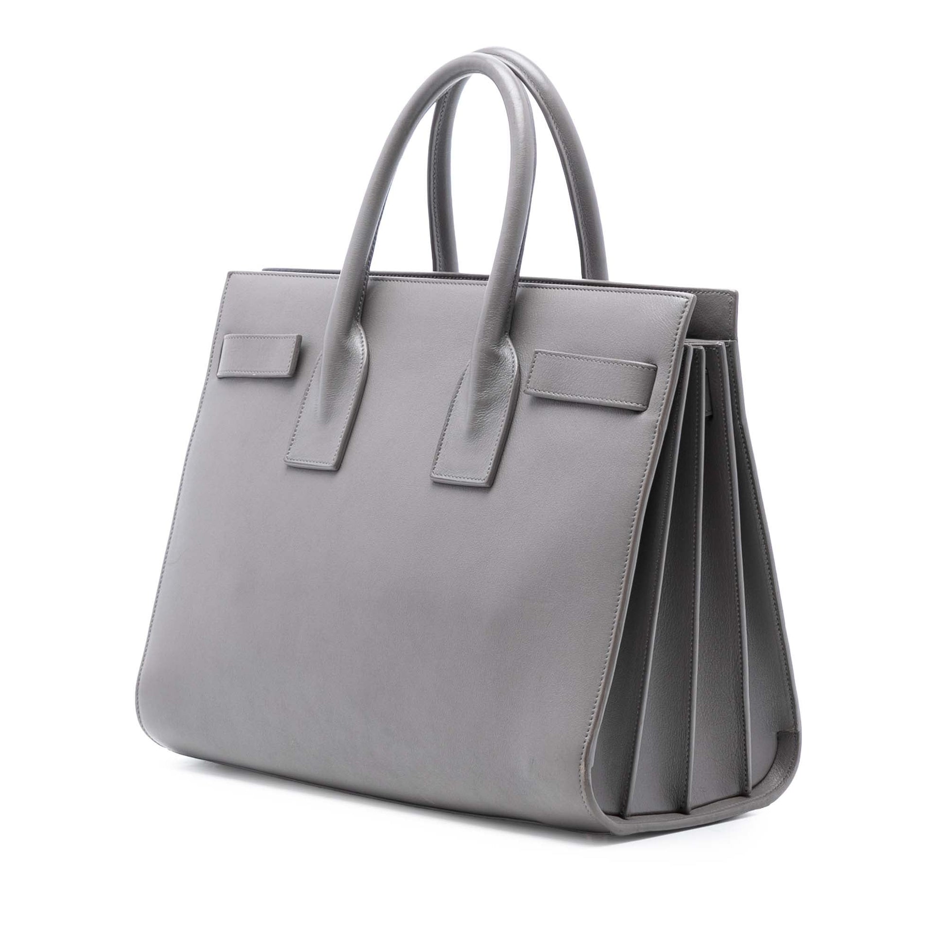Saint Laurent Small Leather Sac De Jour Satchel