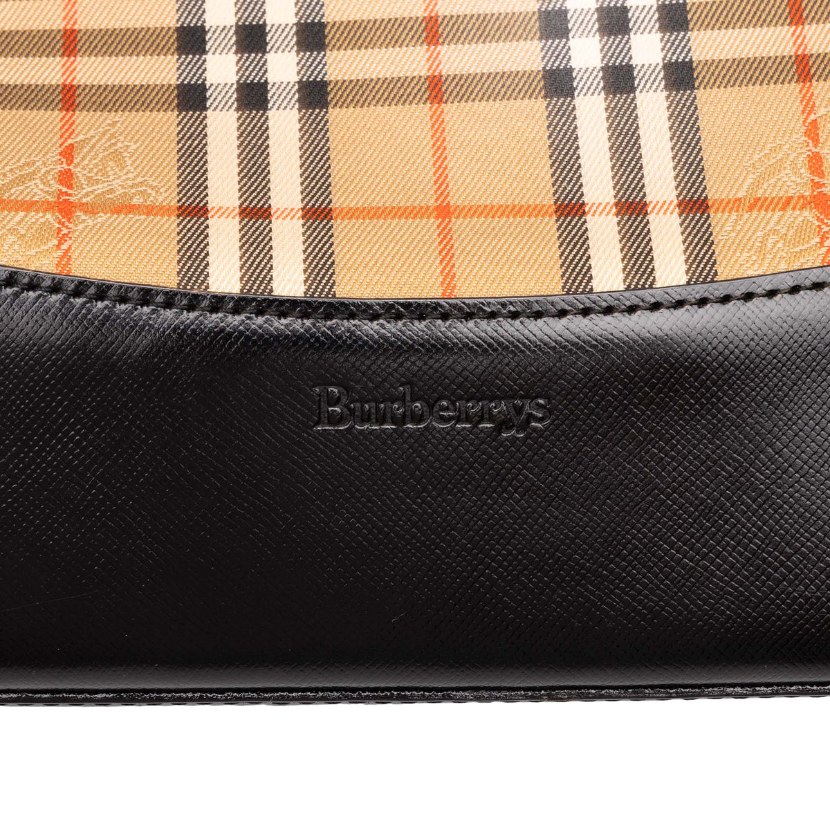 Burberry Haymarket Check Canvas Tote — Beige