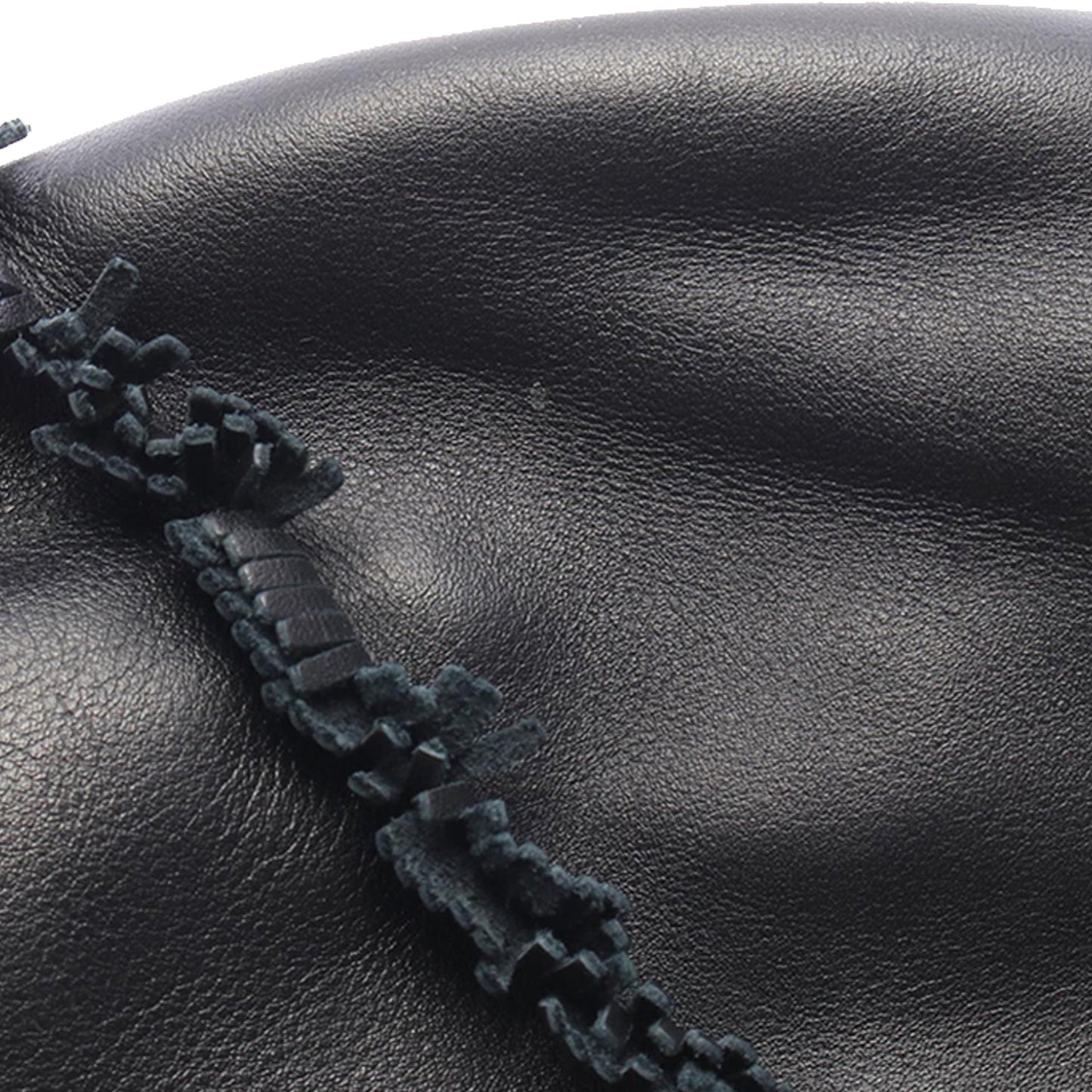Chanel CC Lambskin Fringed Drawstring Bucket Bag