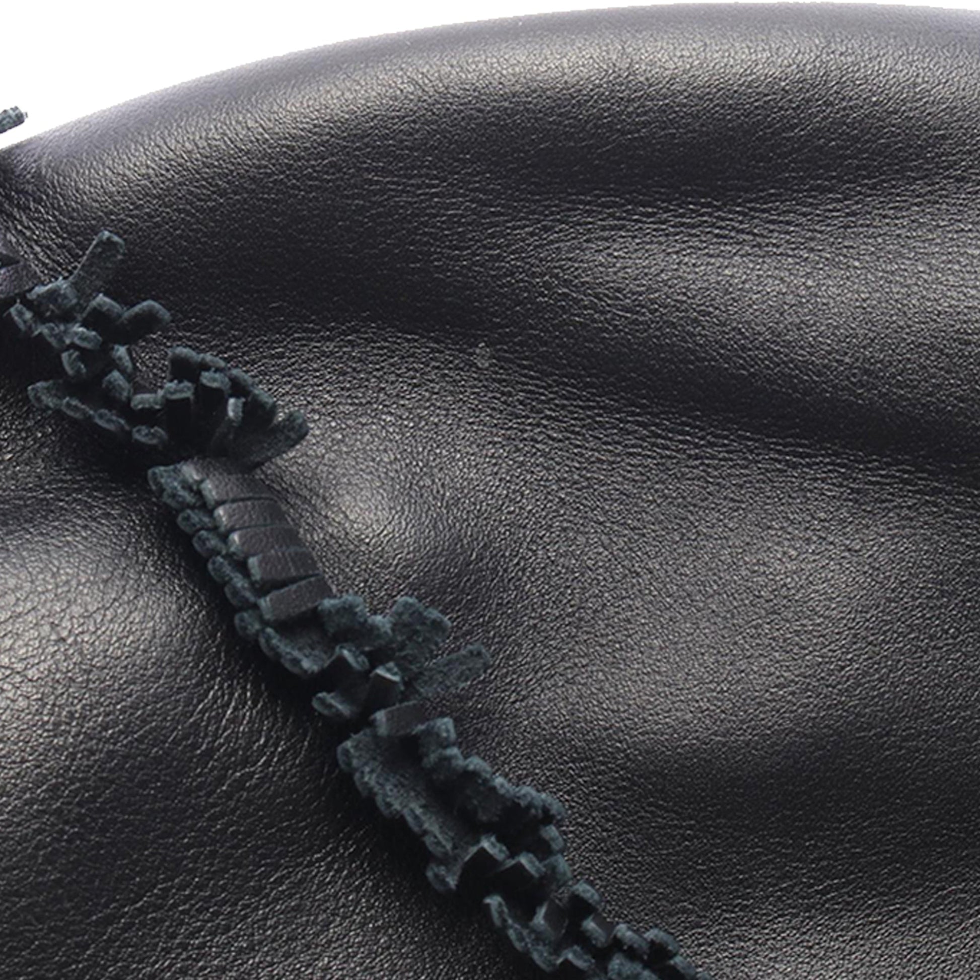Chanel CC Lambskin Fringed Drawstring Bucket Bag