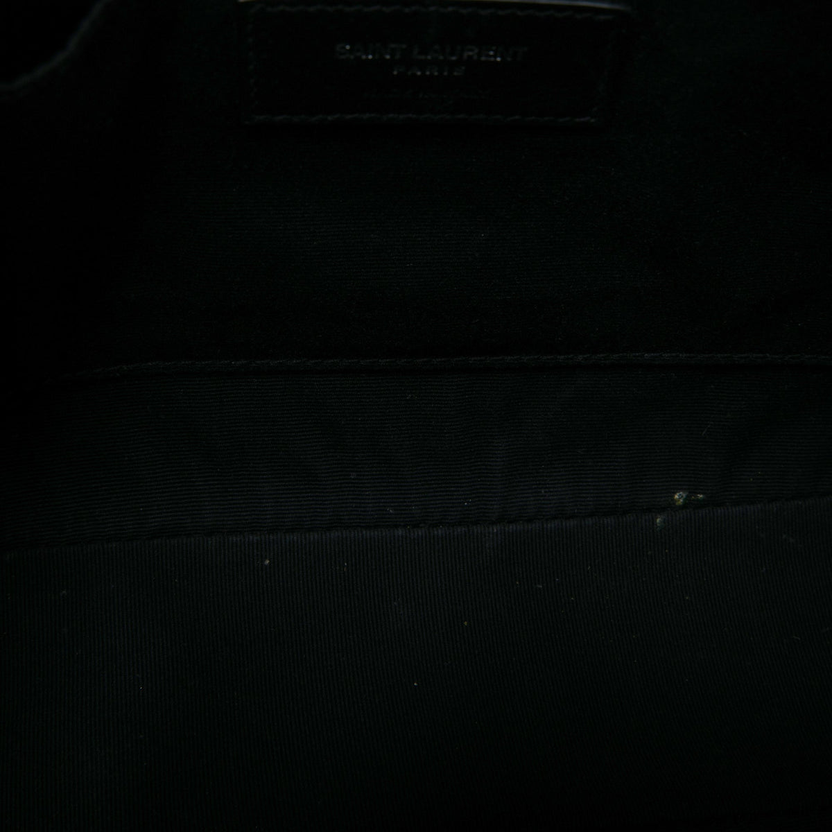 Saint Laurent Matelasse Metallic Leather Monogram Lou Camera Bag — Gray