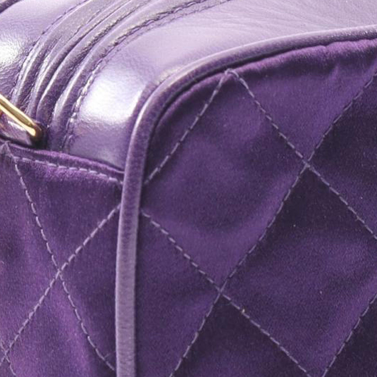 Chanel CC Quilted Velour Tassel Camera Bag