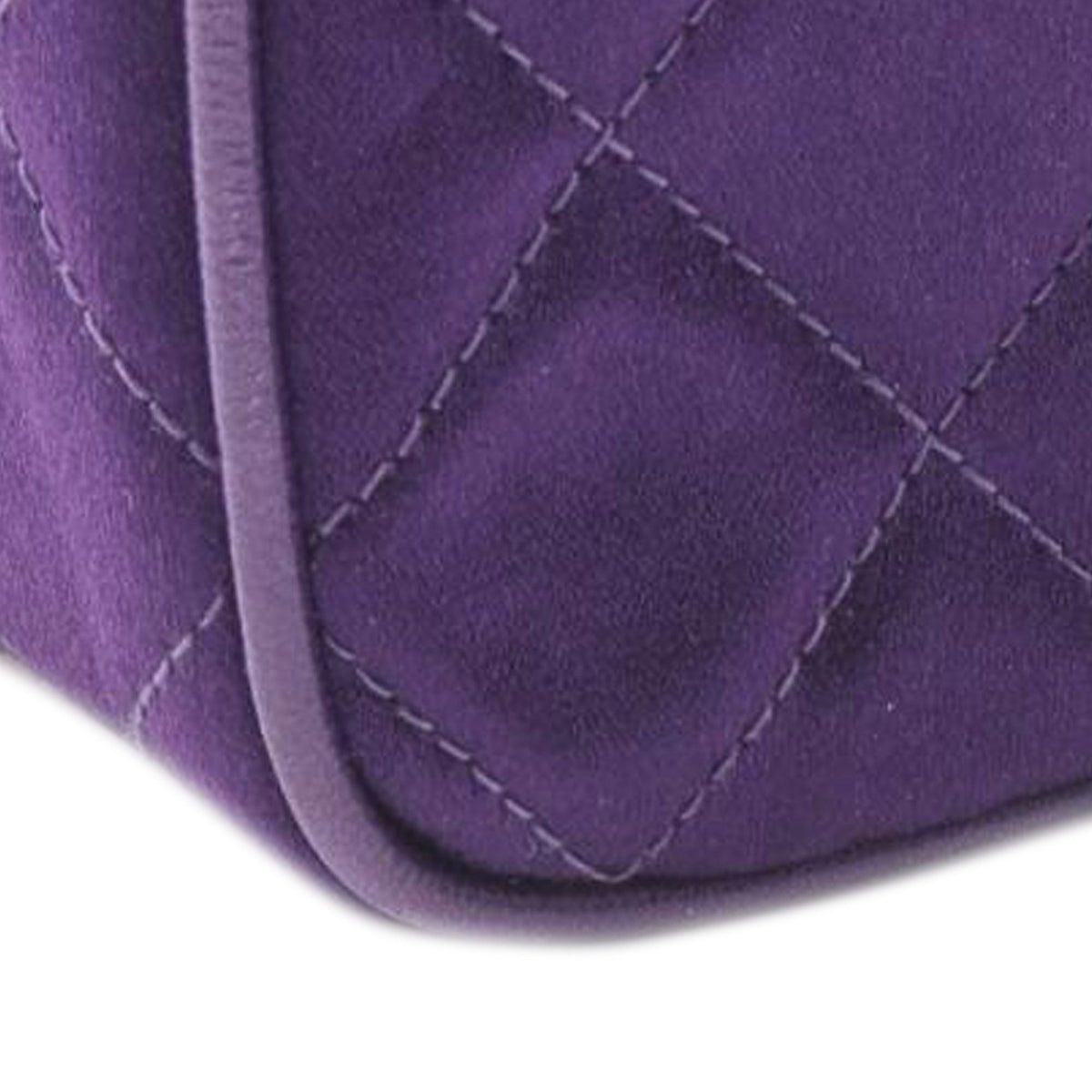 Chanel CC Quilted Velour Tassel Camera Bag