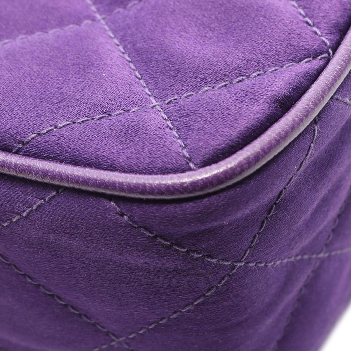 Chanel CC Quilted Velour Tassel Camera Bag