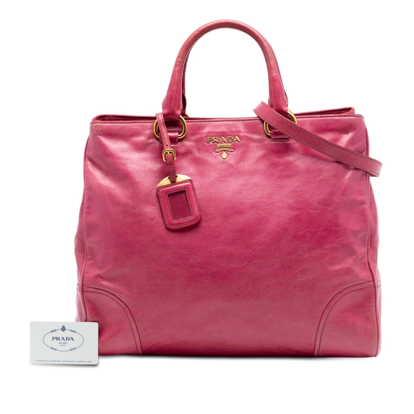 Prada Vitello Shine Satchel
