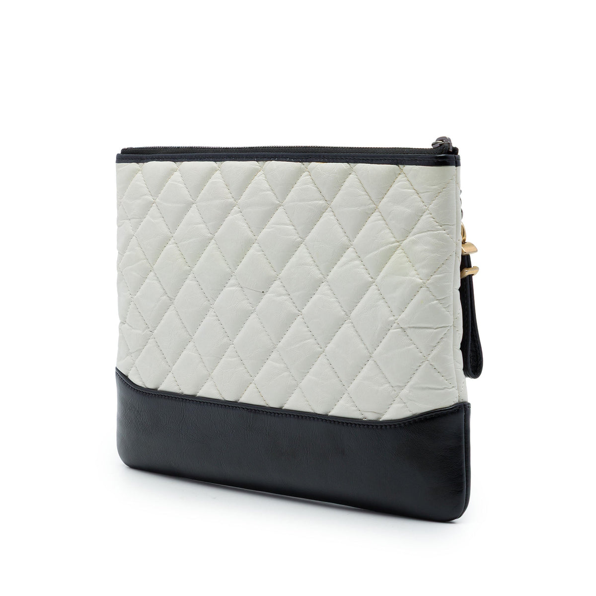 Chanel Medium Bicolor Quilted Aged Calfskin Gabrielle O Case Clutch