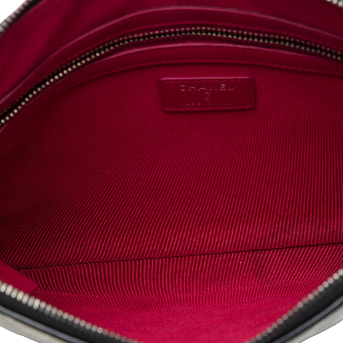 Chanel Medium Bicolor Quilted Aged Calfskin Gabrielle O Case Clutch