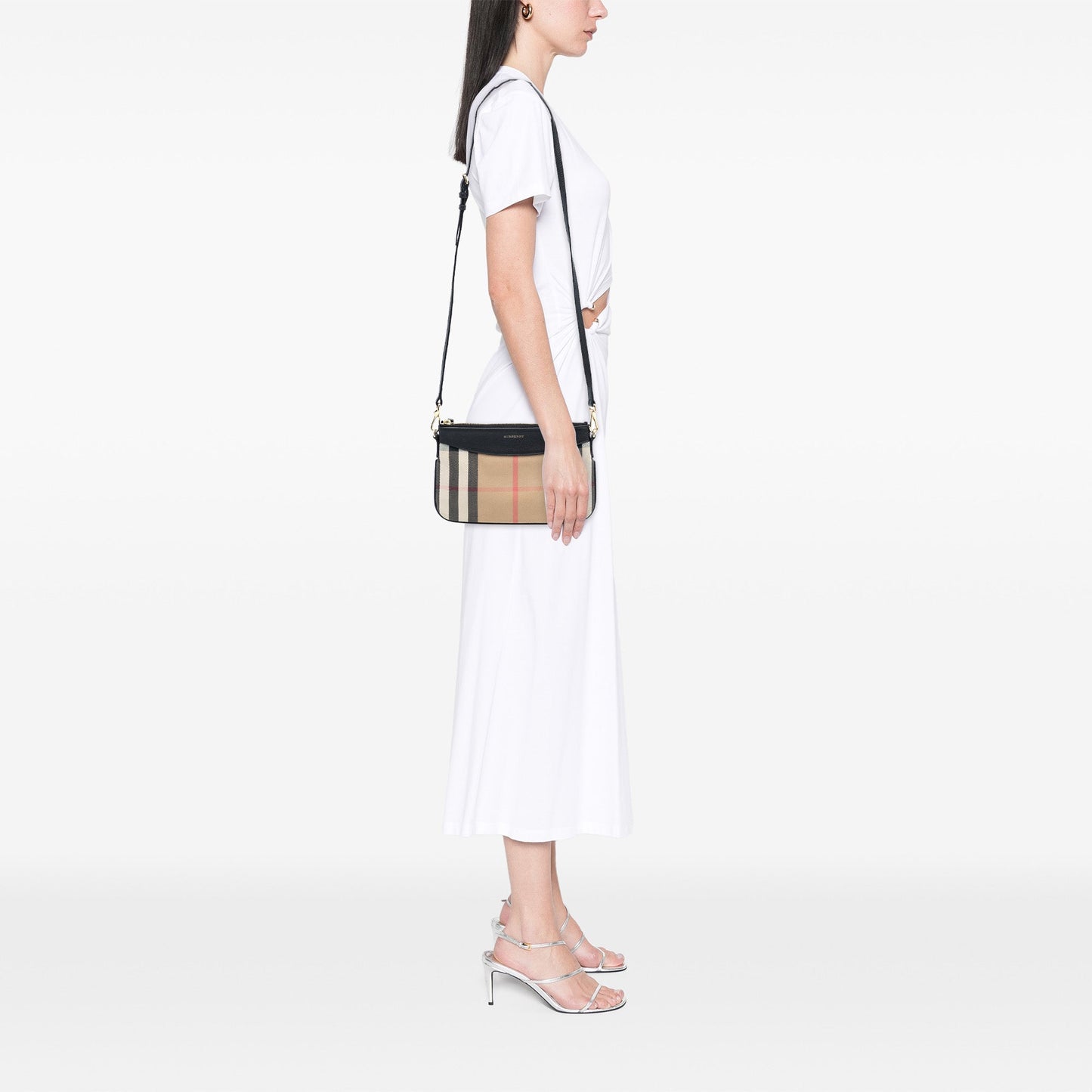 Burberry House Check Canvas Peyton Crossbody