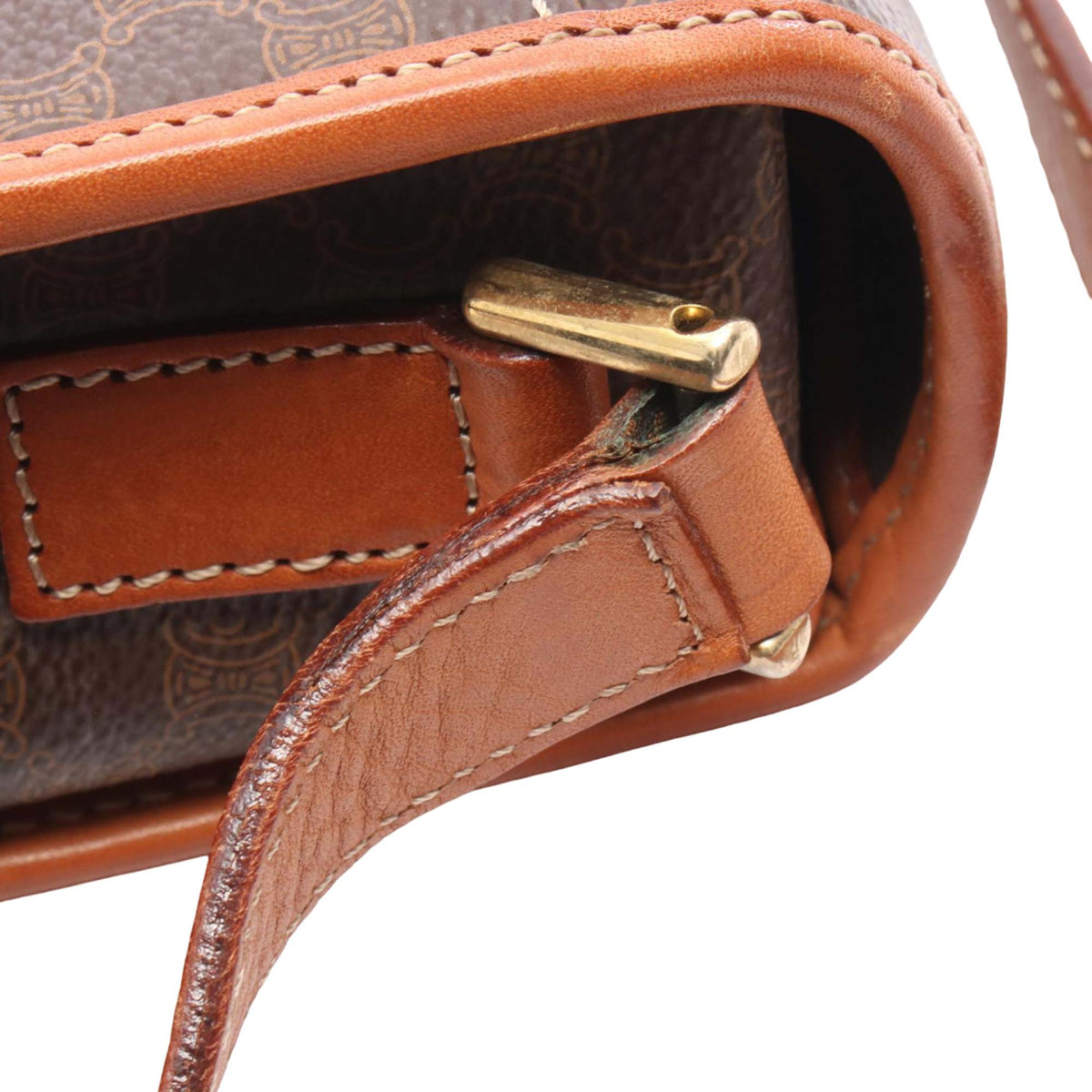 Celine Macadam Crossbody — Brown