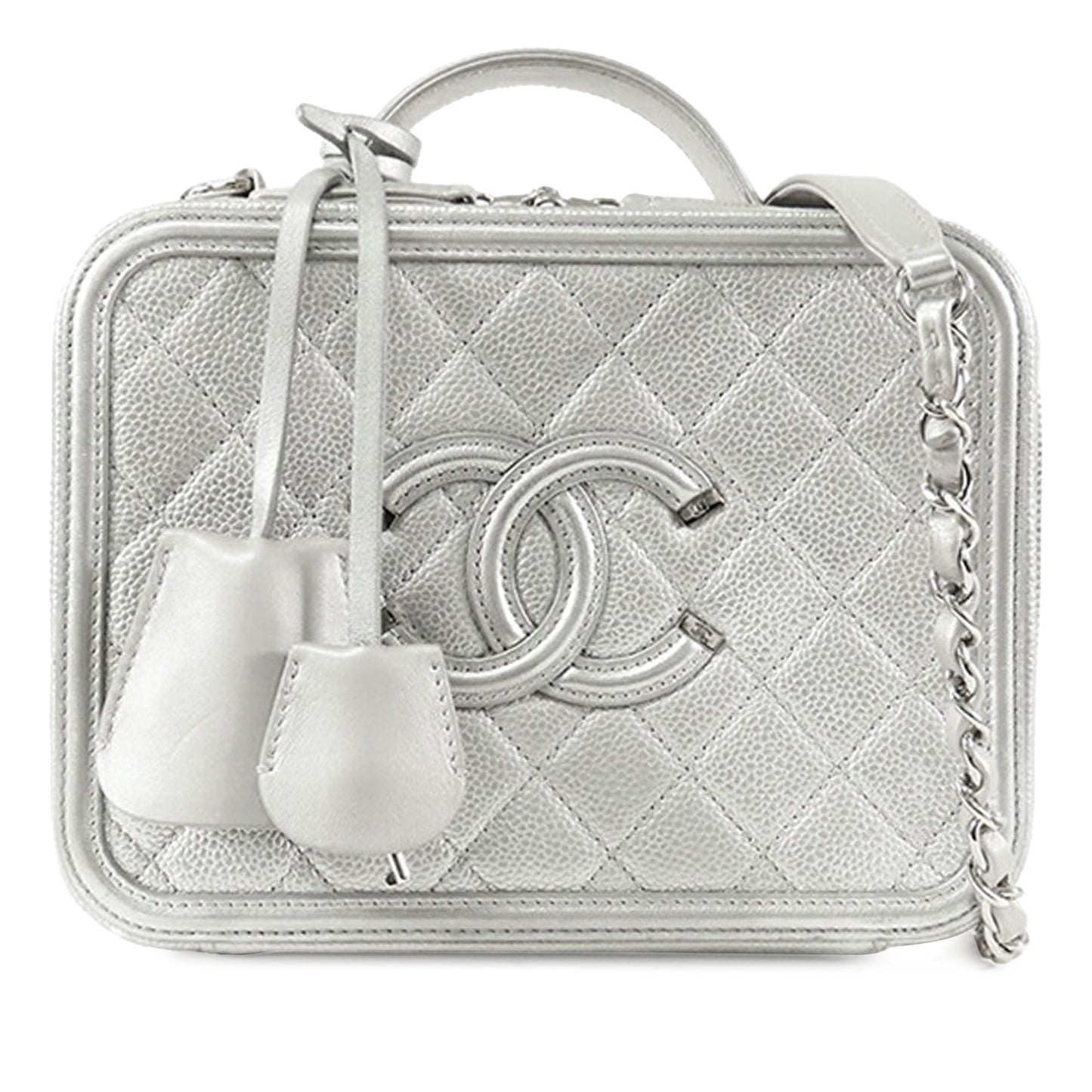 Chanel Medium Caviar CC Filigree Vanity Case