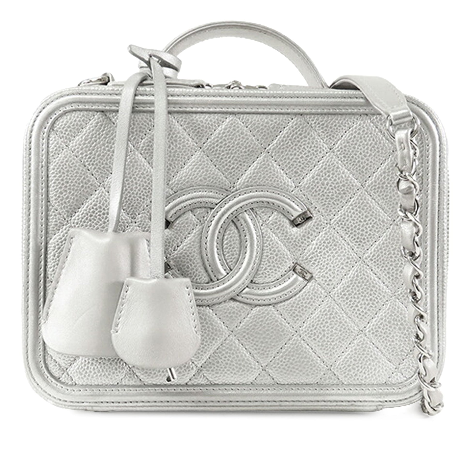 Chanel Medium Caviar CC Filigree Vanity Case