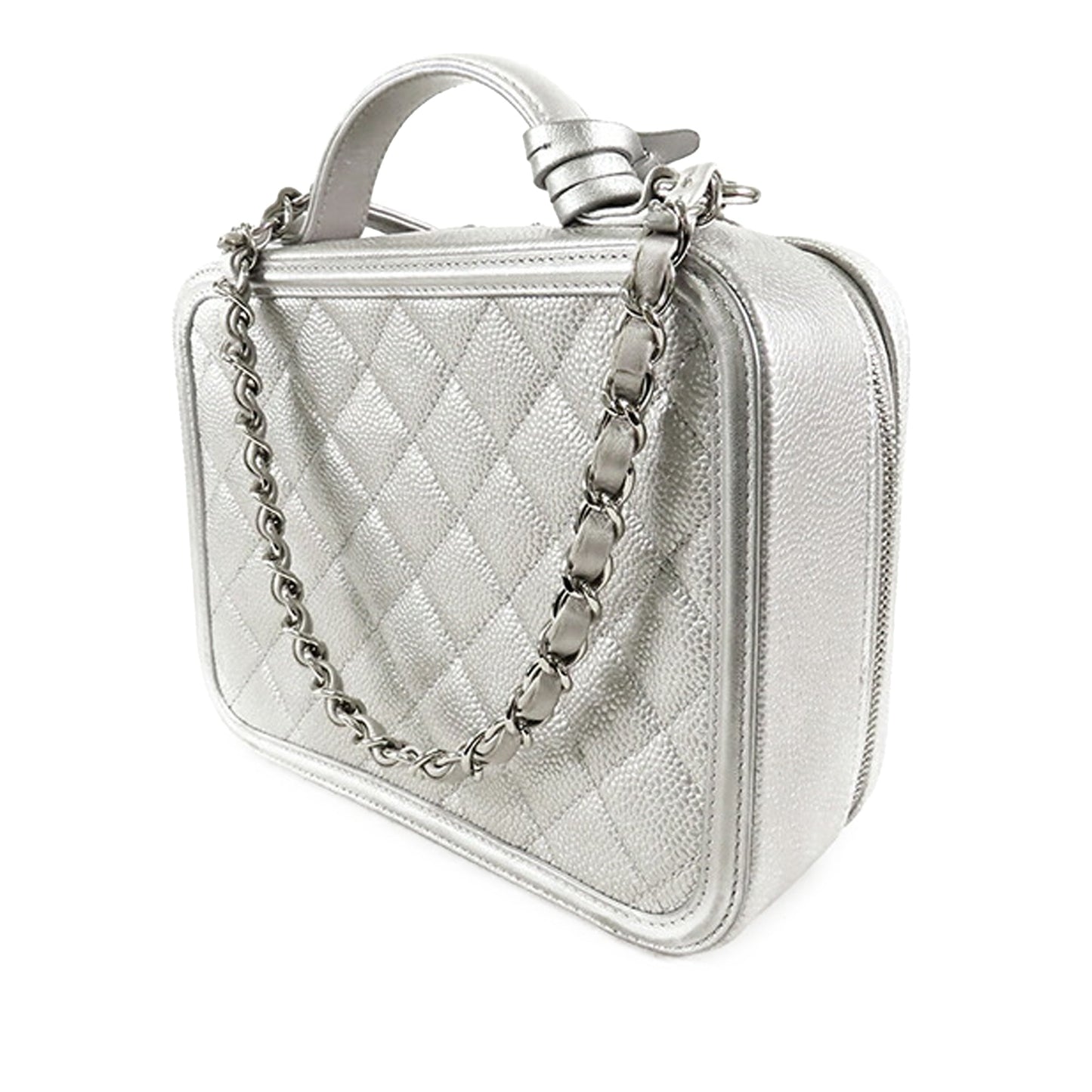 Chanel Medium Caviar CC Filigree Vanity Case