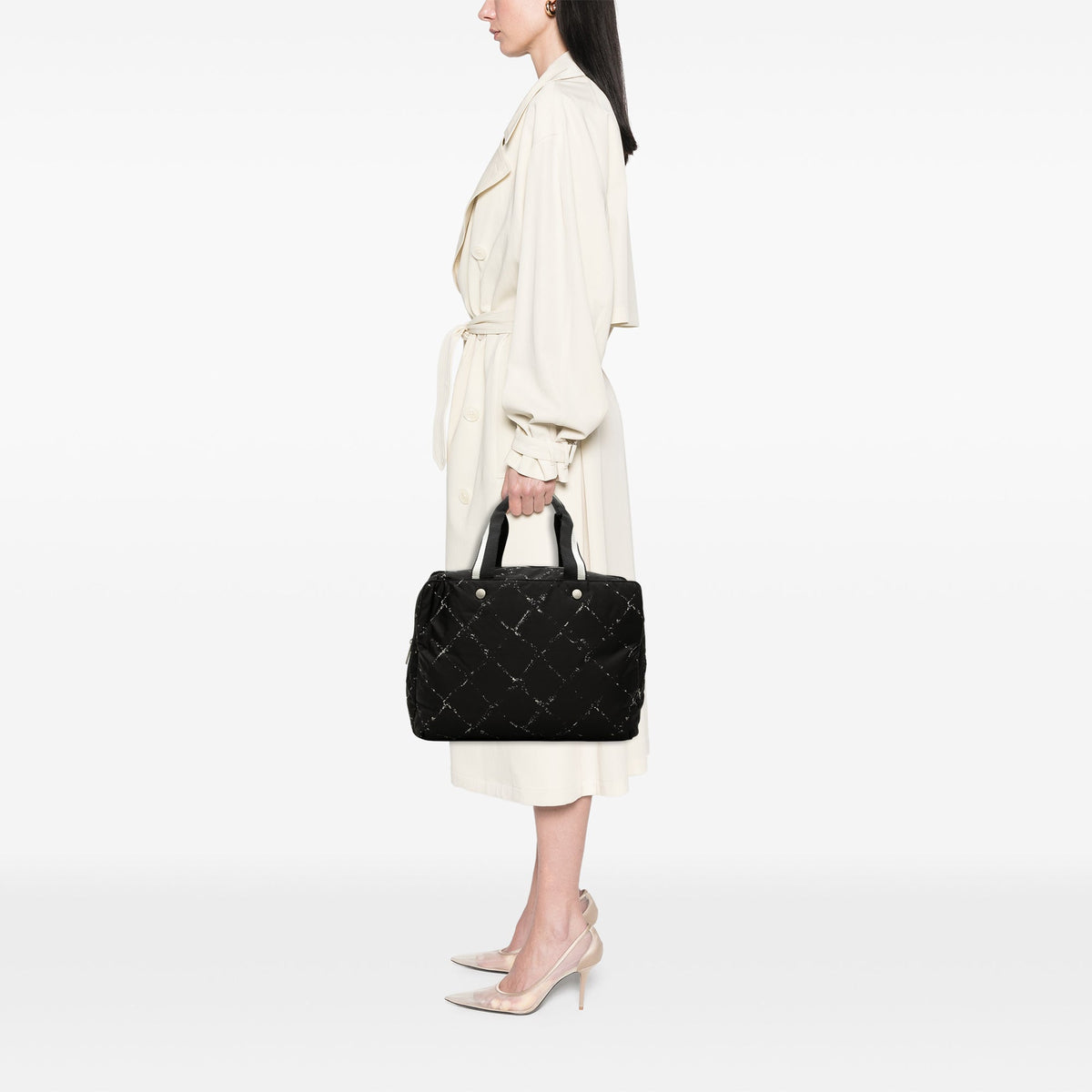 Chanel Old Travel Line Nylon Handbag