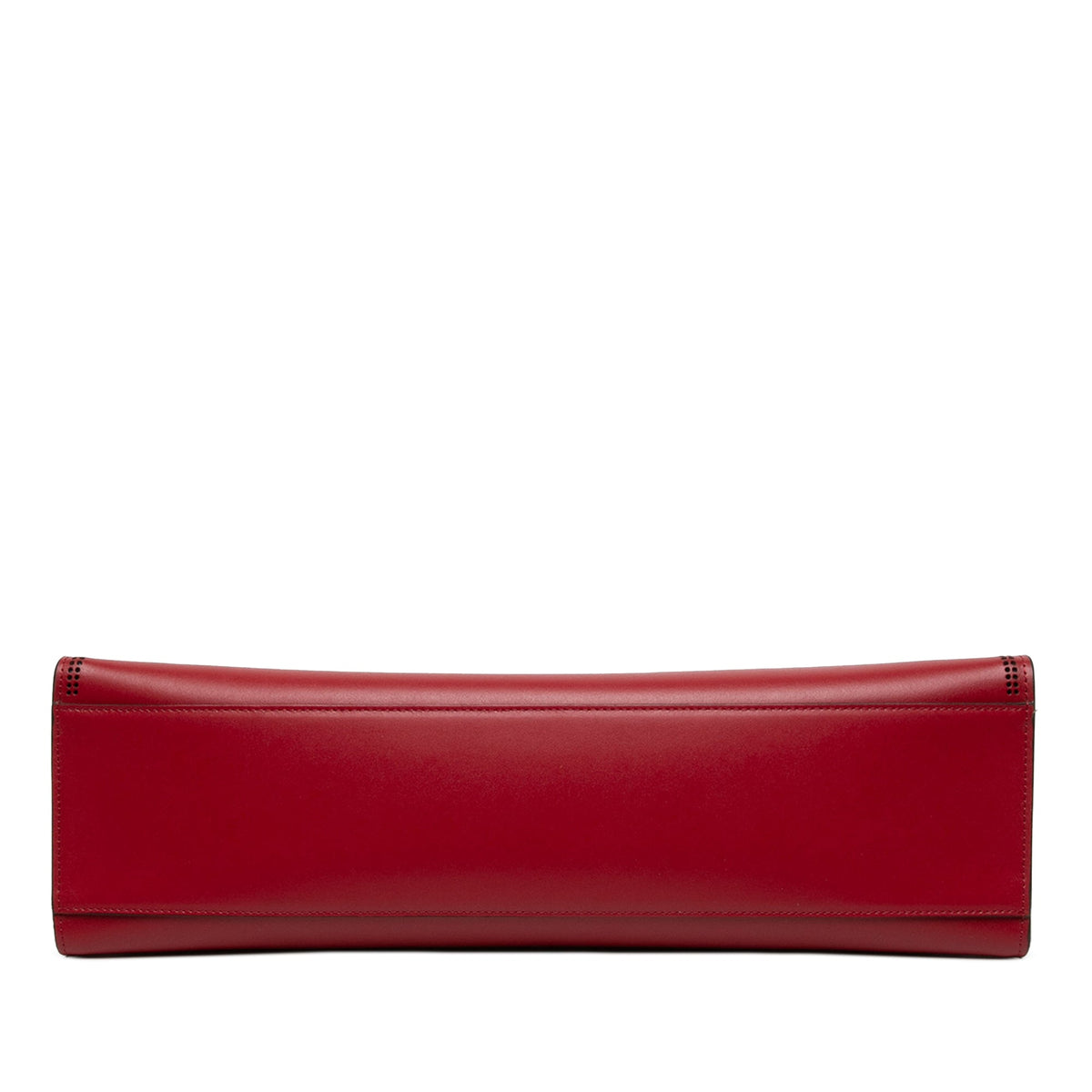 Fendi Medium Perforated Leather Runaway Tote — Red