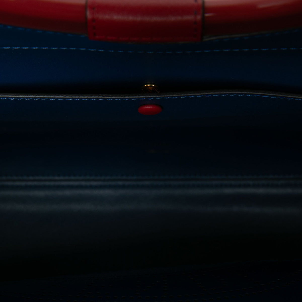 Fendi Medium Perforated Leather Runaway Tote — Red