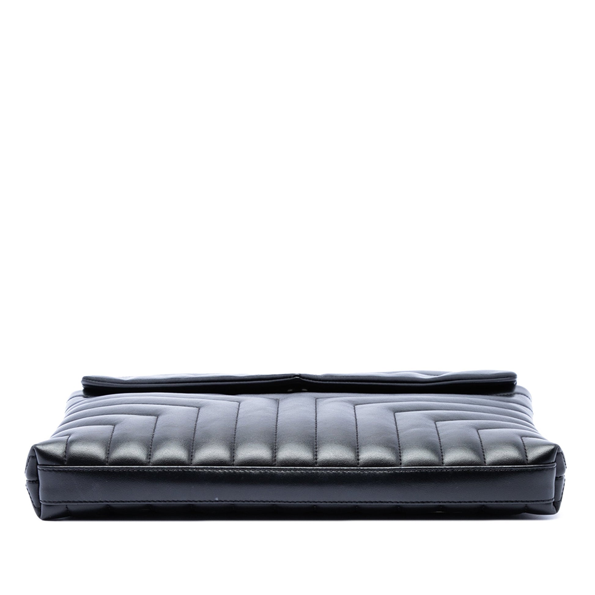 Saint Laurent Matelasse Calfskin Monogram LouLou Document Clutch