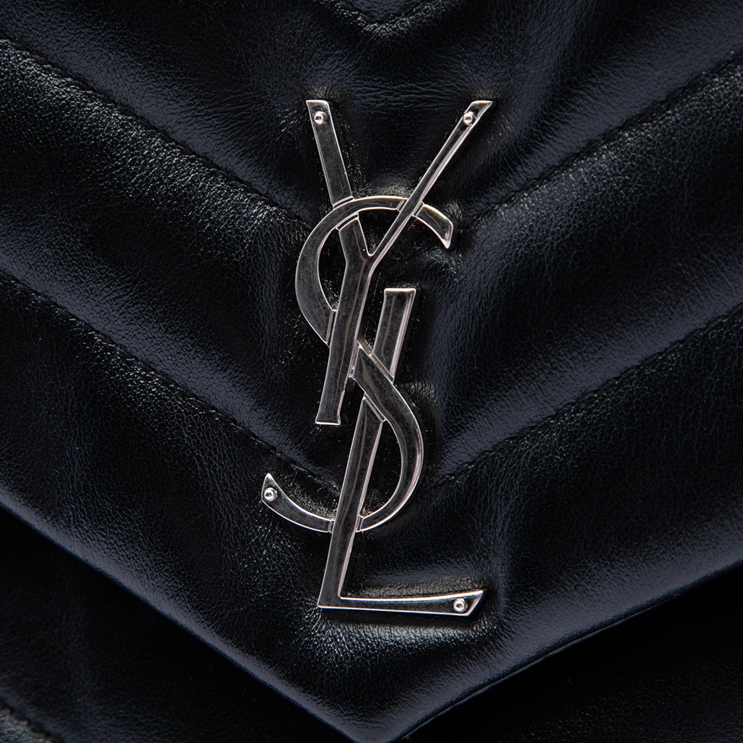 Saint Laurent Matelasse Calfskin Monogram LouLou Document Clutch