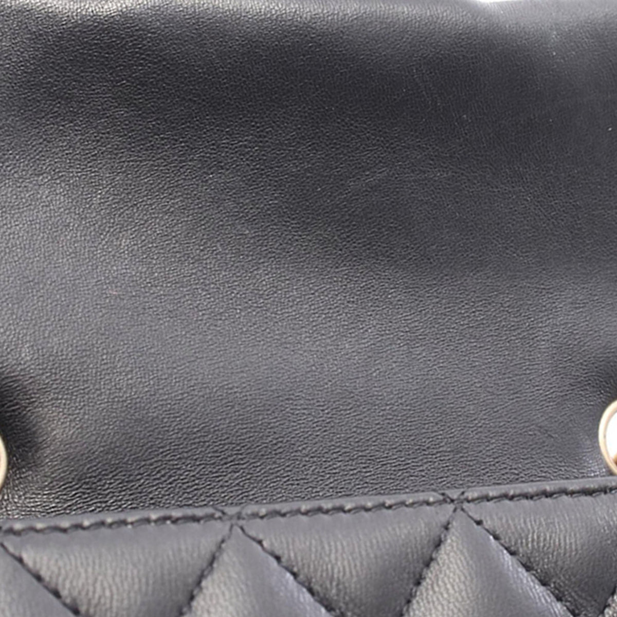 Chanel Extra Mini Rectangular Classic Lambskin Single Flap — Black