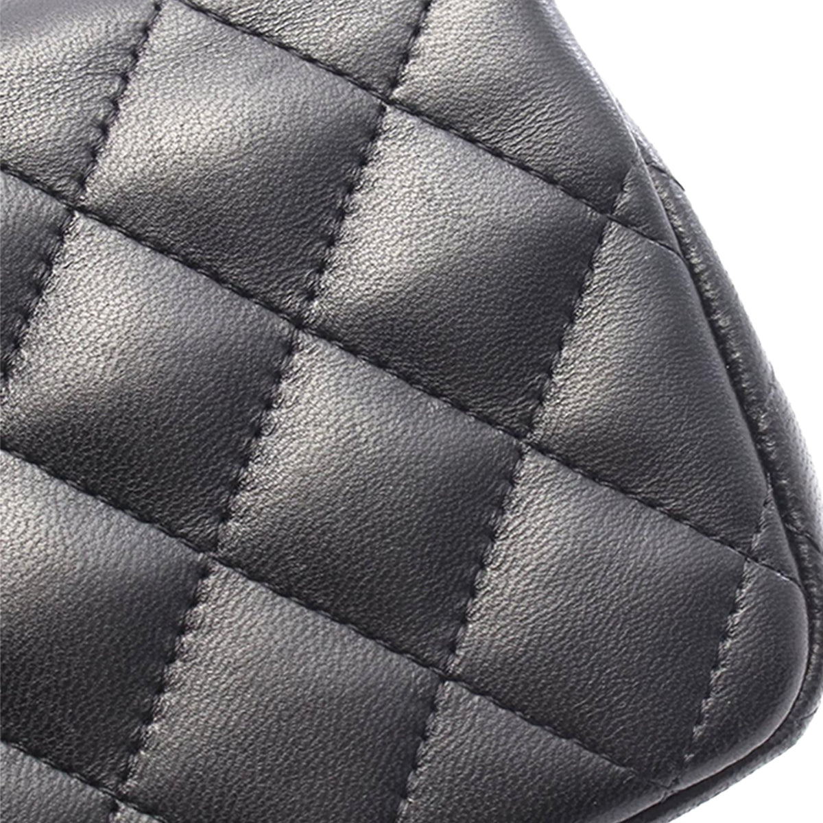 Chanel Extra Mini Rectangular Classic Lambskin Single Flap — Black