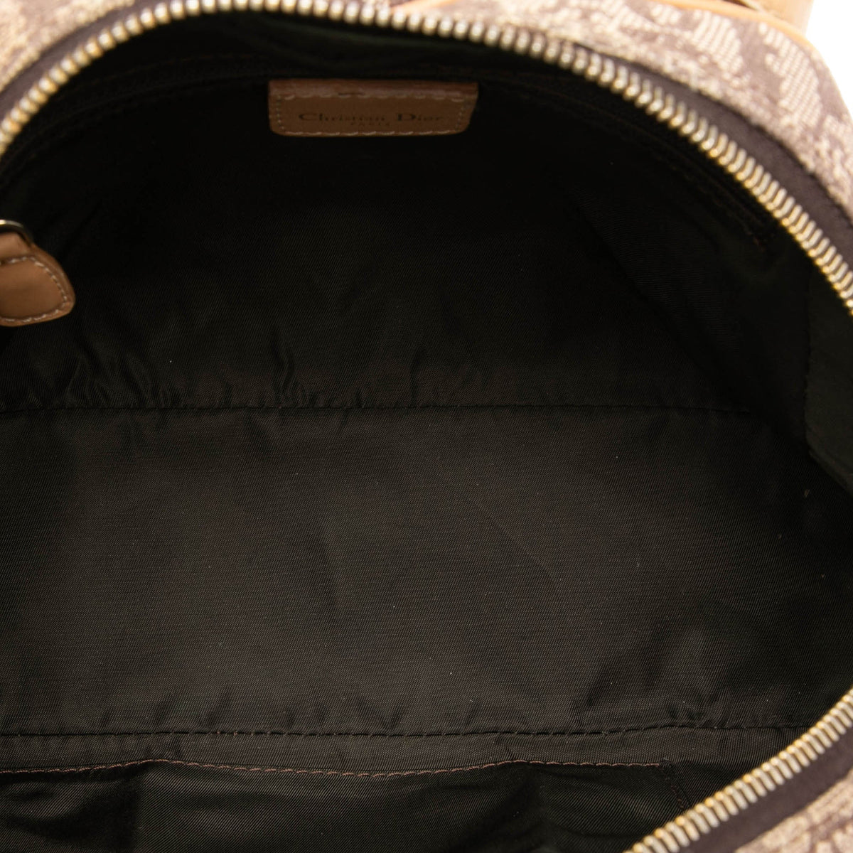 Dior Mini Diorissimo Canvas Double Saddle Bowler Bag
