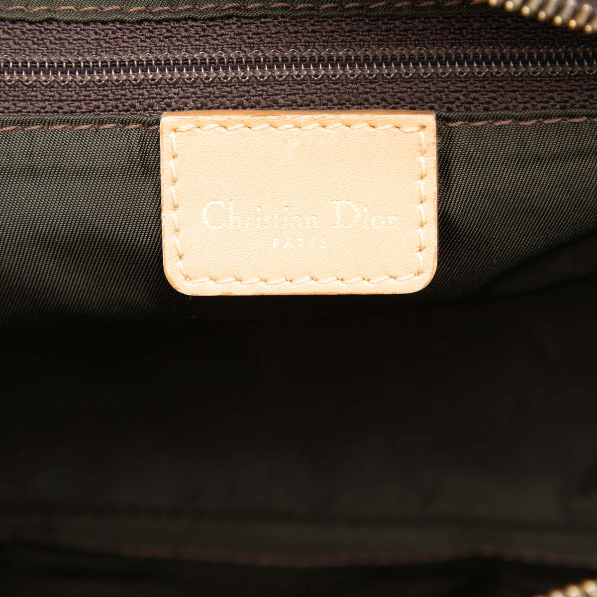 Dior Mini Diorissimo Canvas Double Saddle Bowler Bag