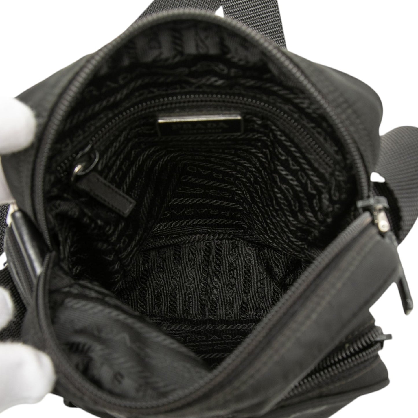 Prada Tessuto Zip Top Crossbody