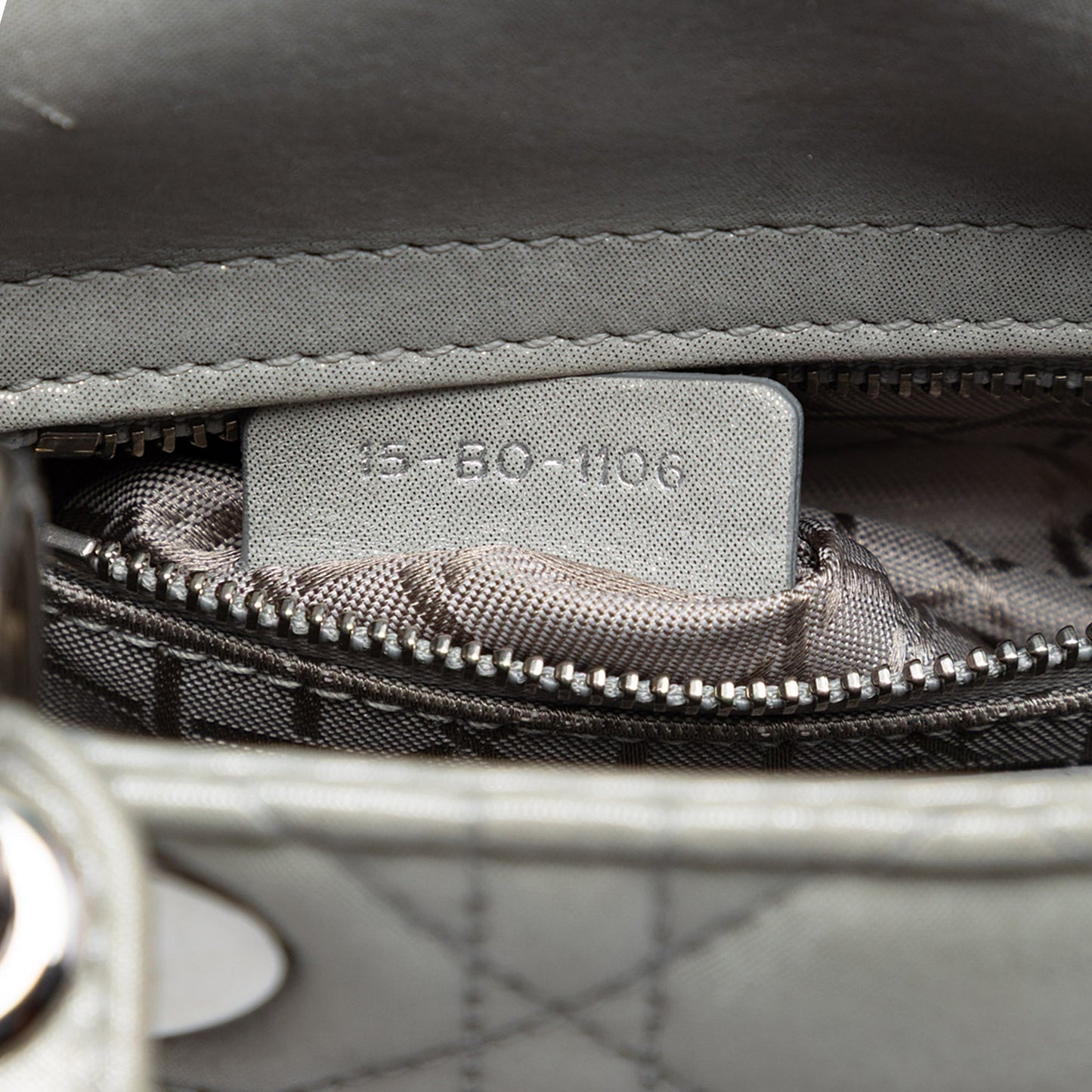 Mini Iridescent Lambskin Cannage Lady Dior