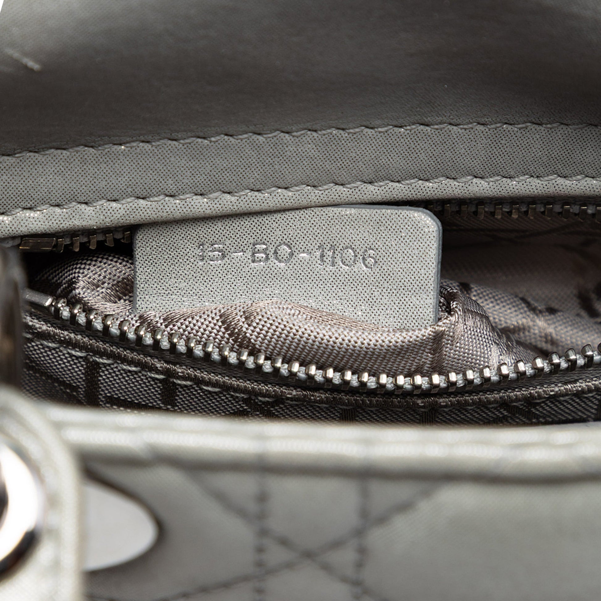 Mini Iridescent Lambskin Cannage Lady Dior