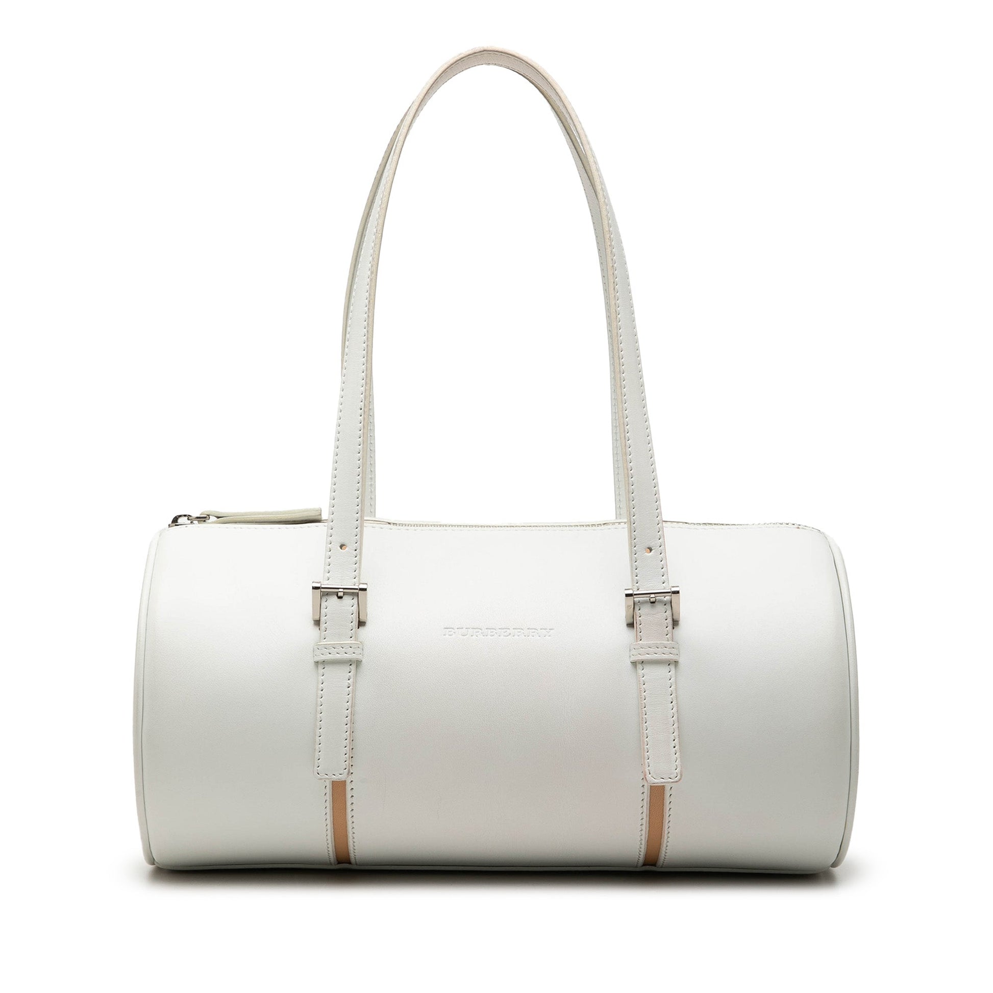 Burberry Leather Barrel Shoulder Bag