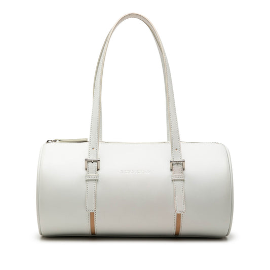 Burberry Leather Barrel Shoulder Bag