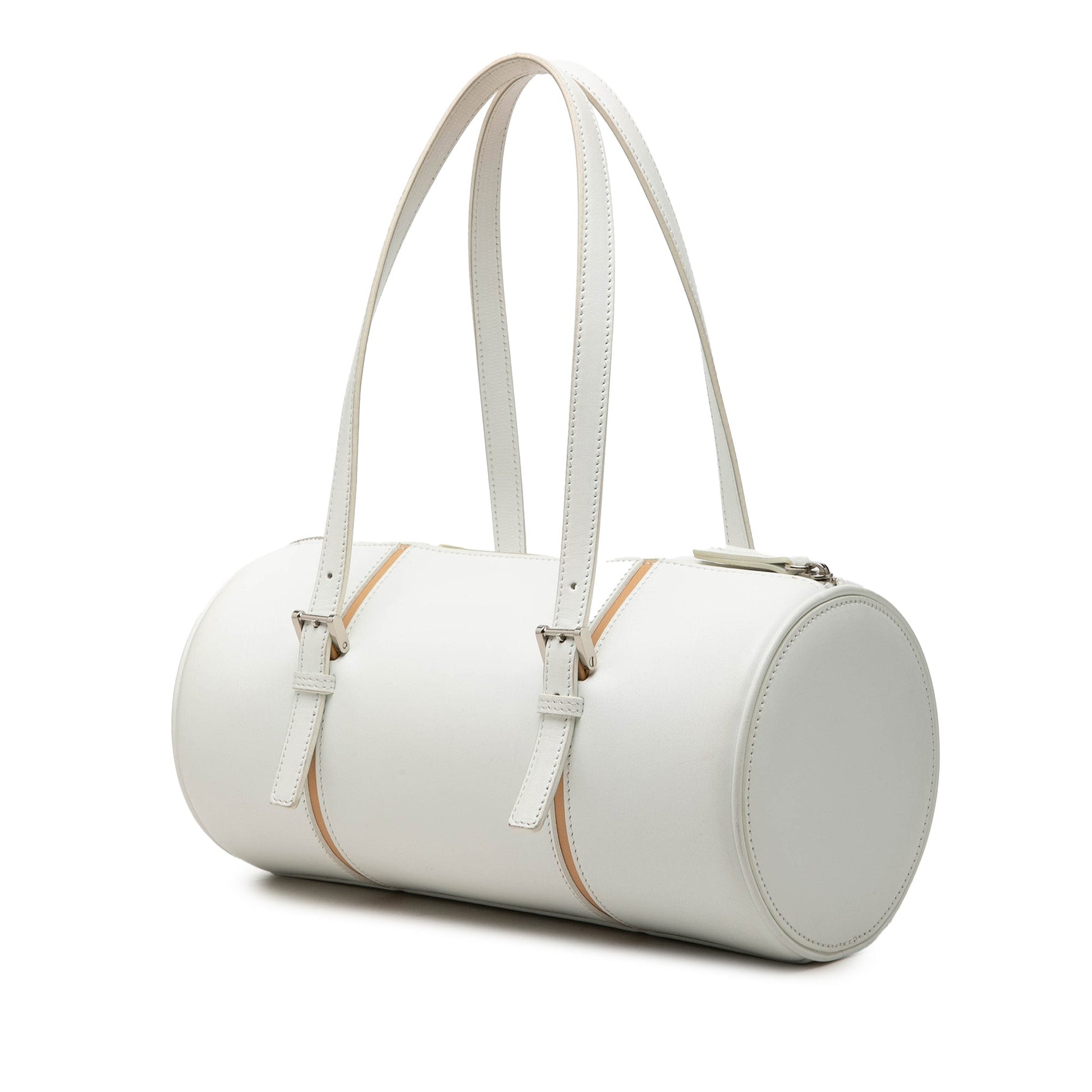 Burberry Leather Barrel Shoulder Bag