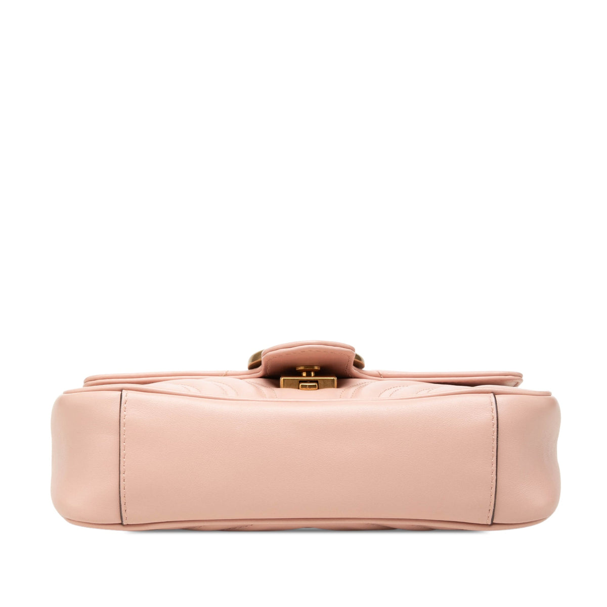 Gucci Small GG Marmont Matelasse Calfskin Shoulder Bag — Pink