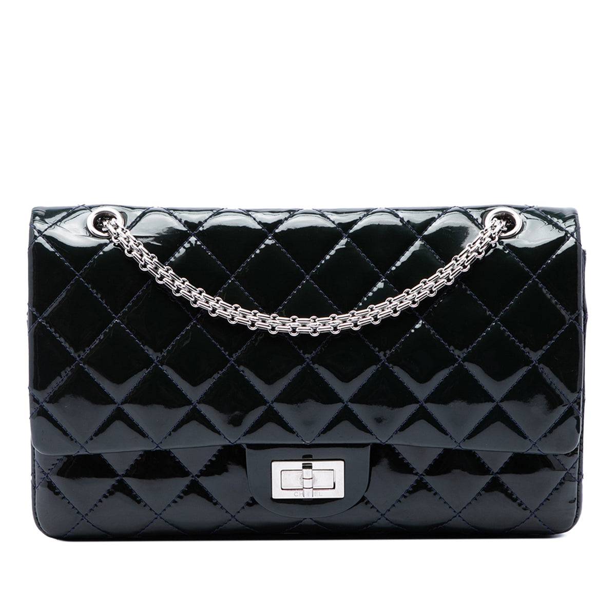 Chanel Quilted Patent Reissue 2.55 Double Flap 227