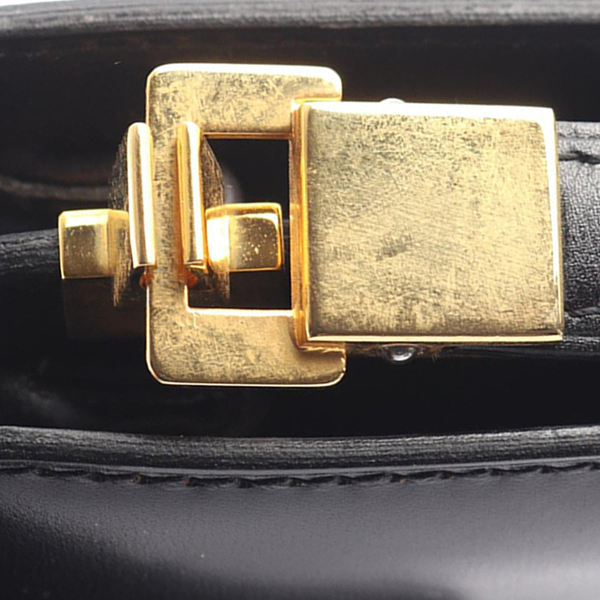 Celine Leather Shoulder Bag — Black