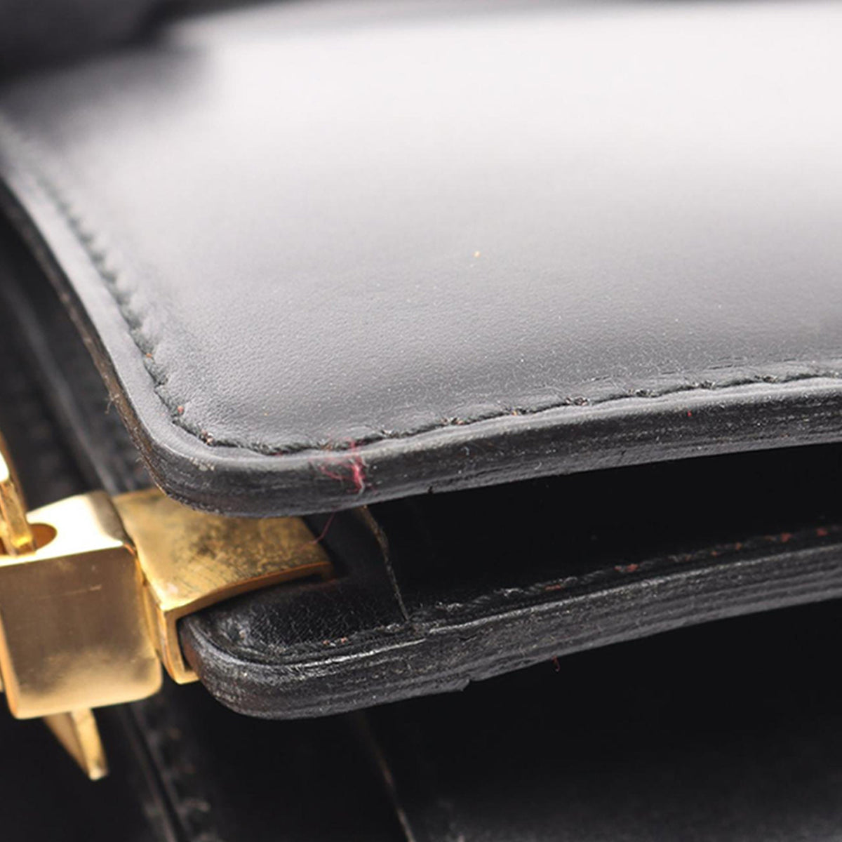 Celine Leather Shoulder Bag — Black