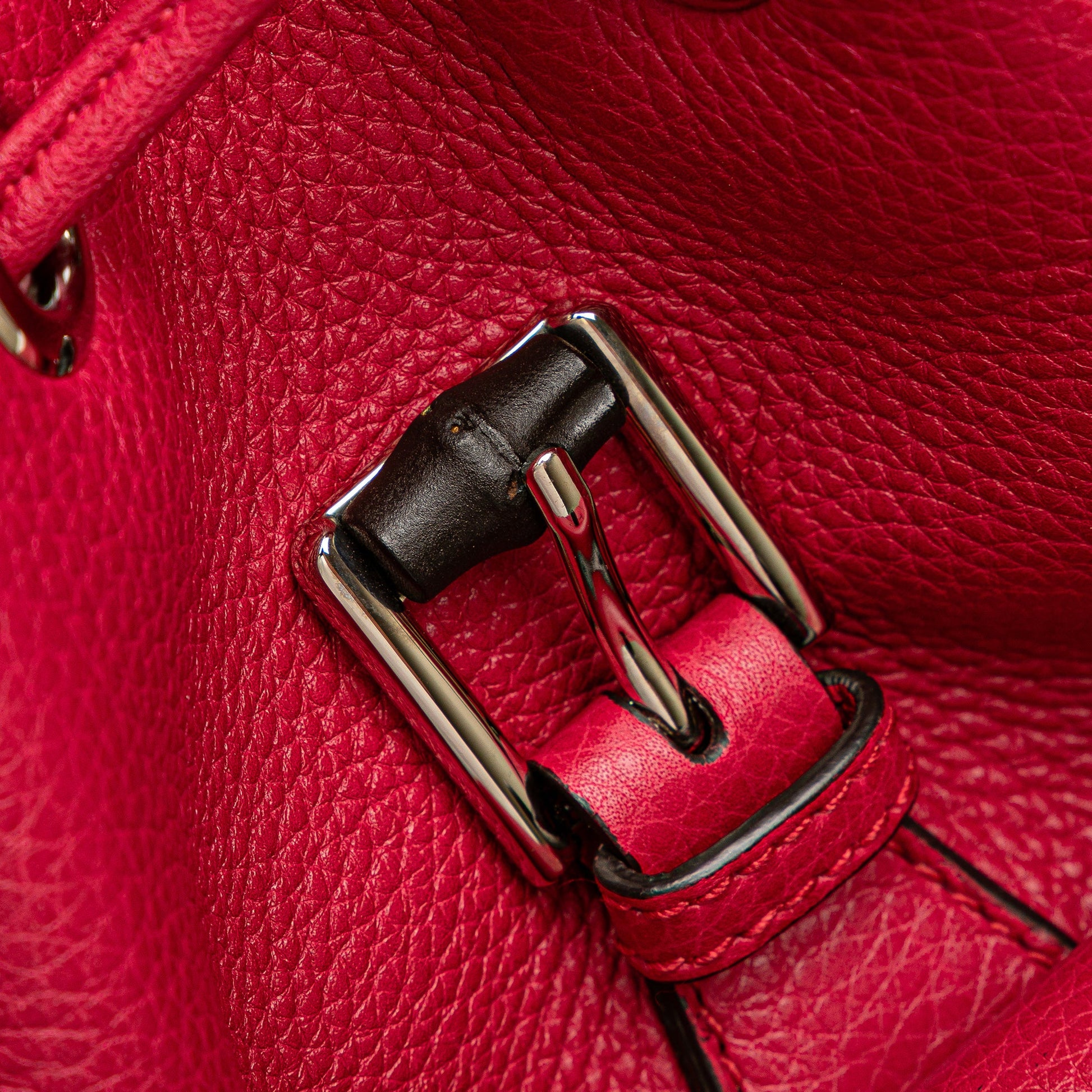 Gucci Leather Bamboo Daily Backpack