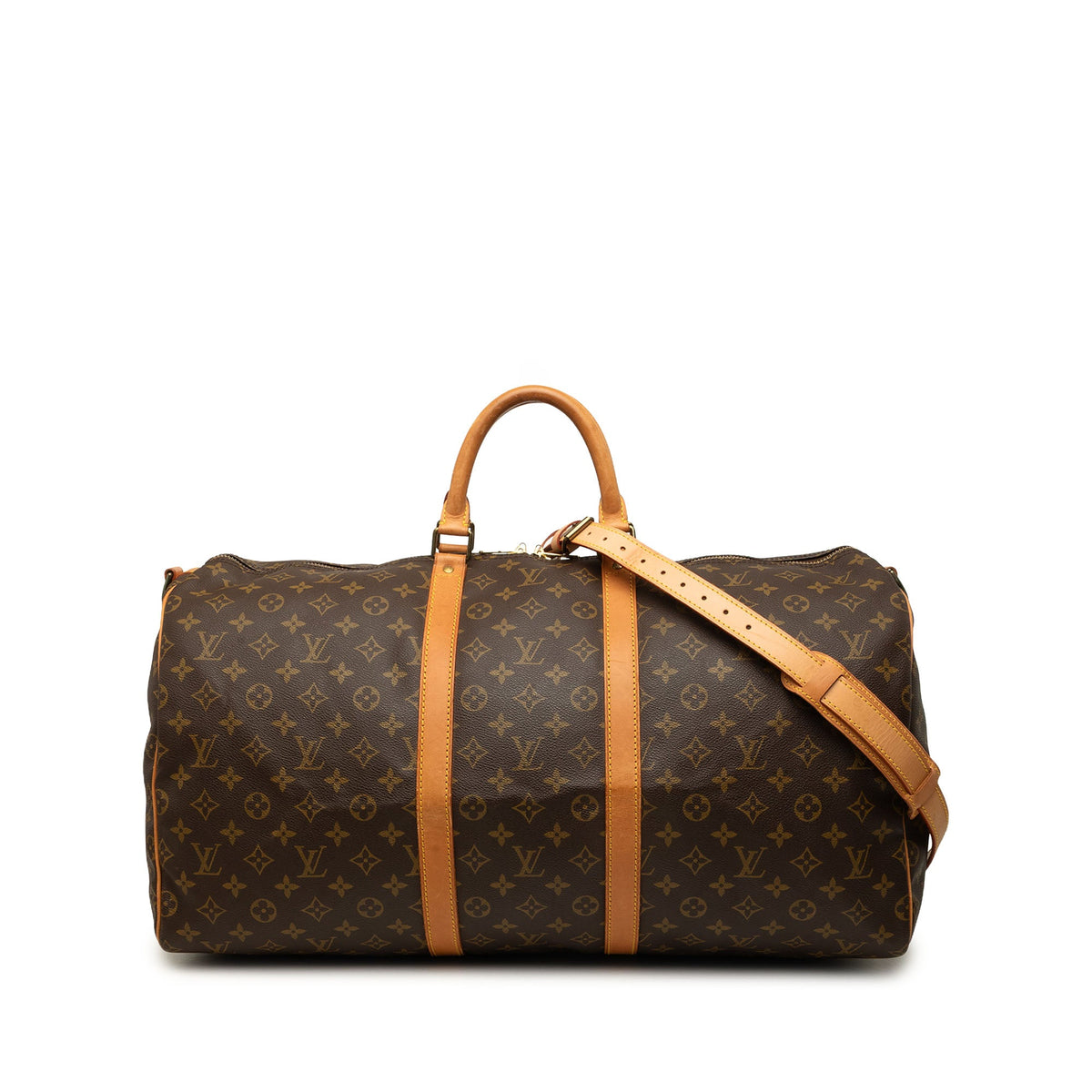 Louis Vuitton Monogram Keepall Bandouliere 55 — Brown
