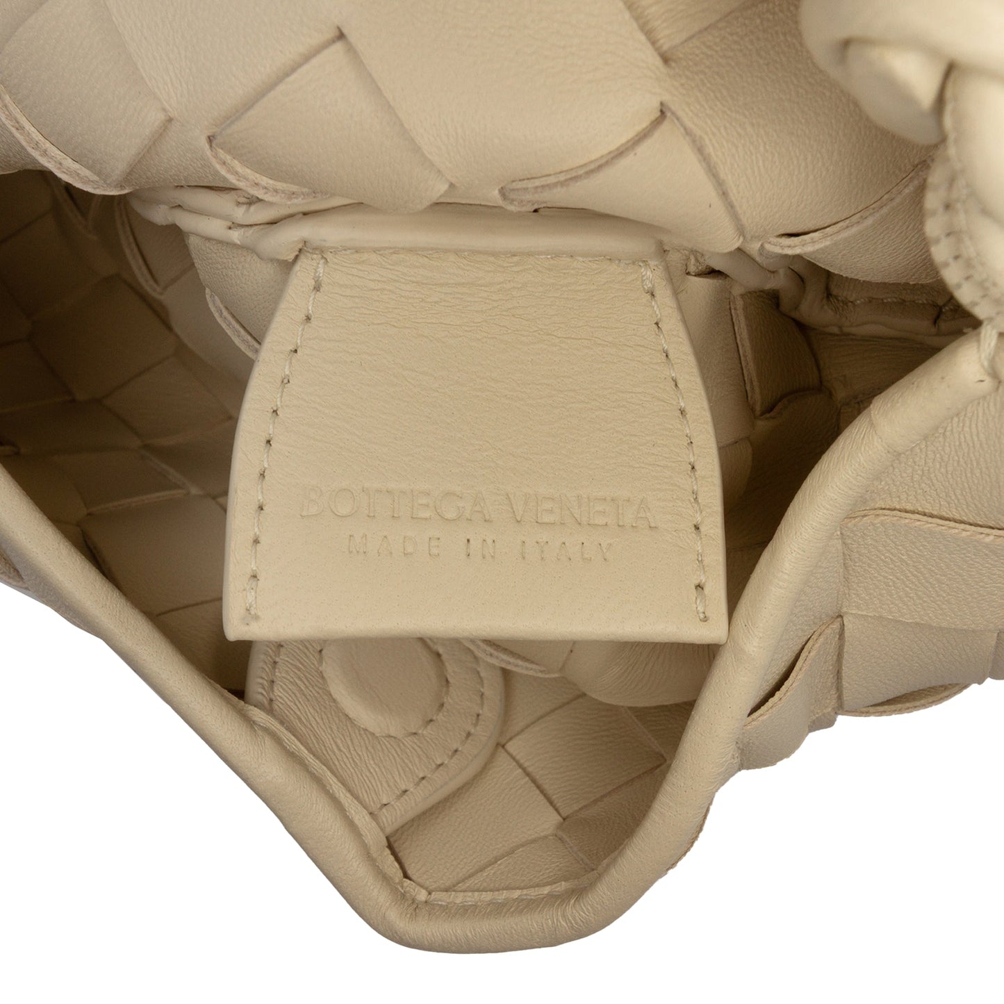 Bottega Veneta Baby Lambskin Intrecciato Floral Sardine
