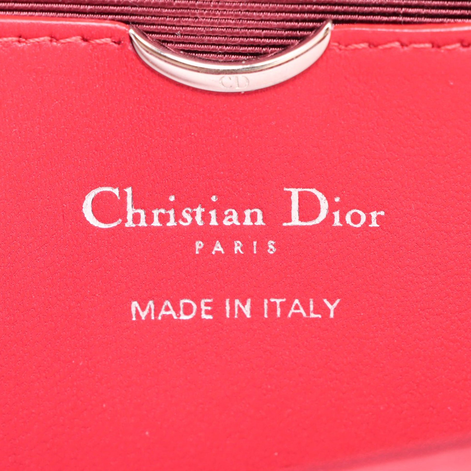Dior Grained Calfskin Diorama Croisiere Wallet on Chain